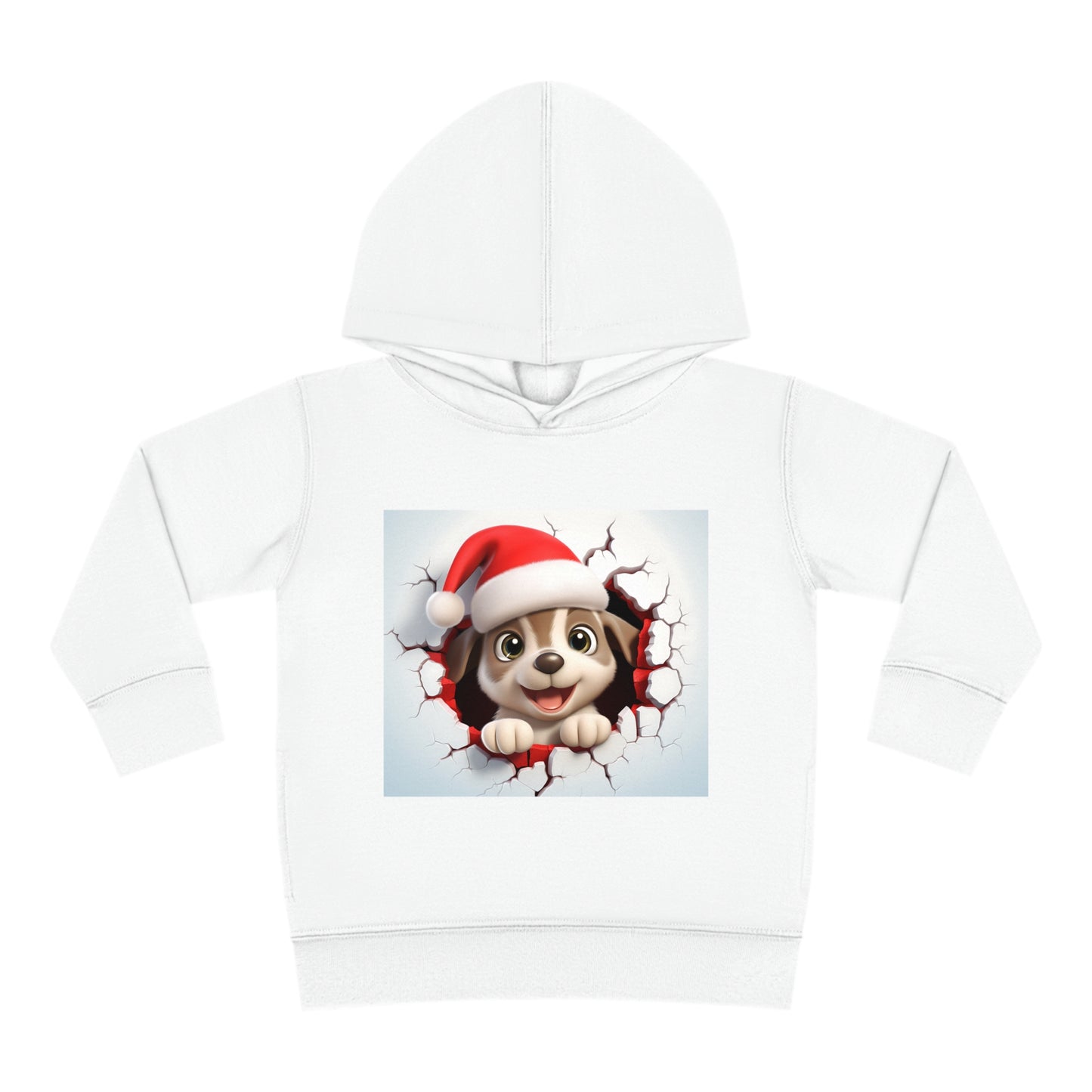 ~Puppy~ 3D Christmas Toddler Pullover Fleece Hoodie by Rabbit Skins