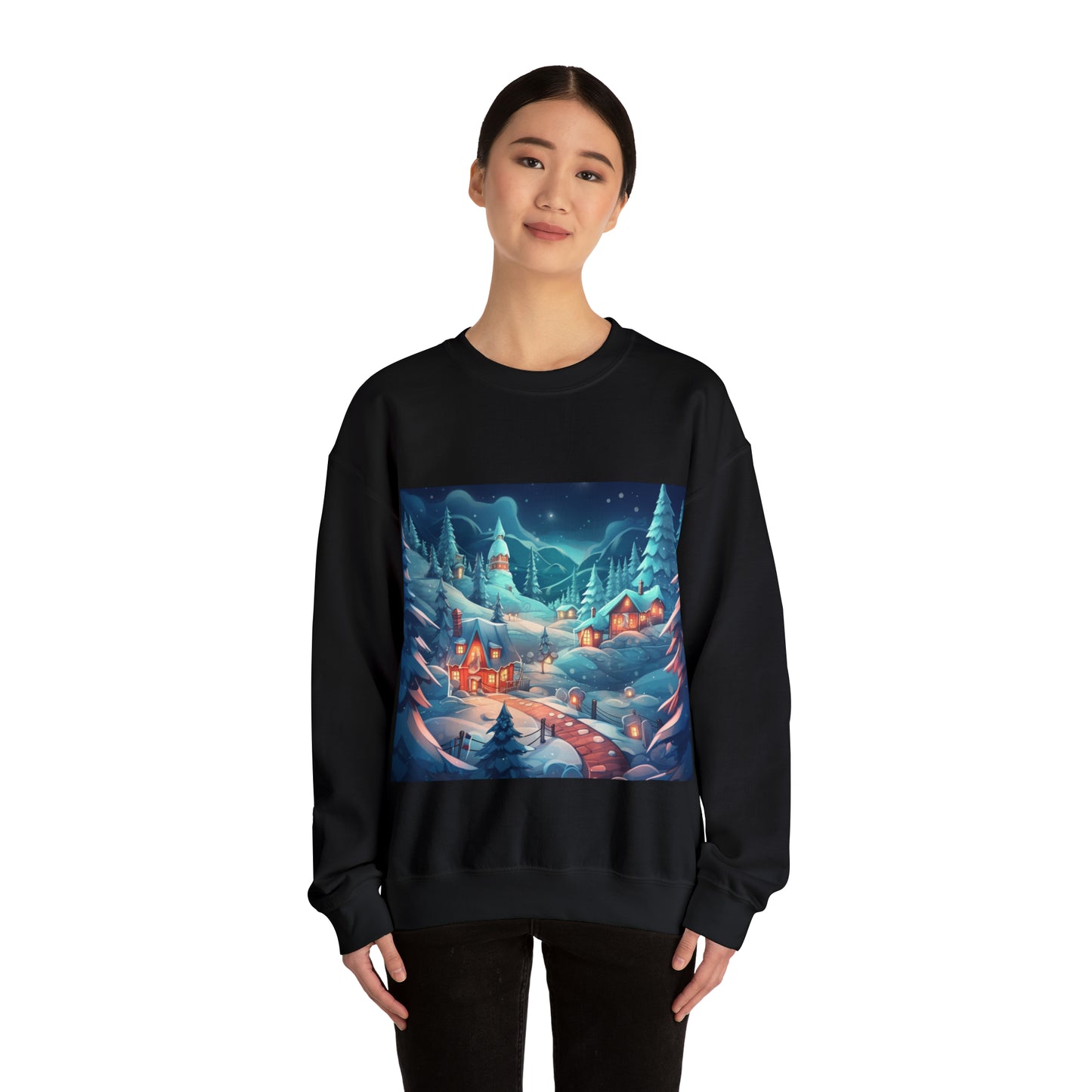 ~Small Town Christmas~ Unisex Heavy Blend™ Crewneck Sweatshirt
