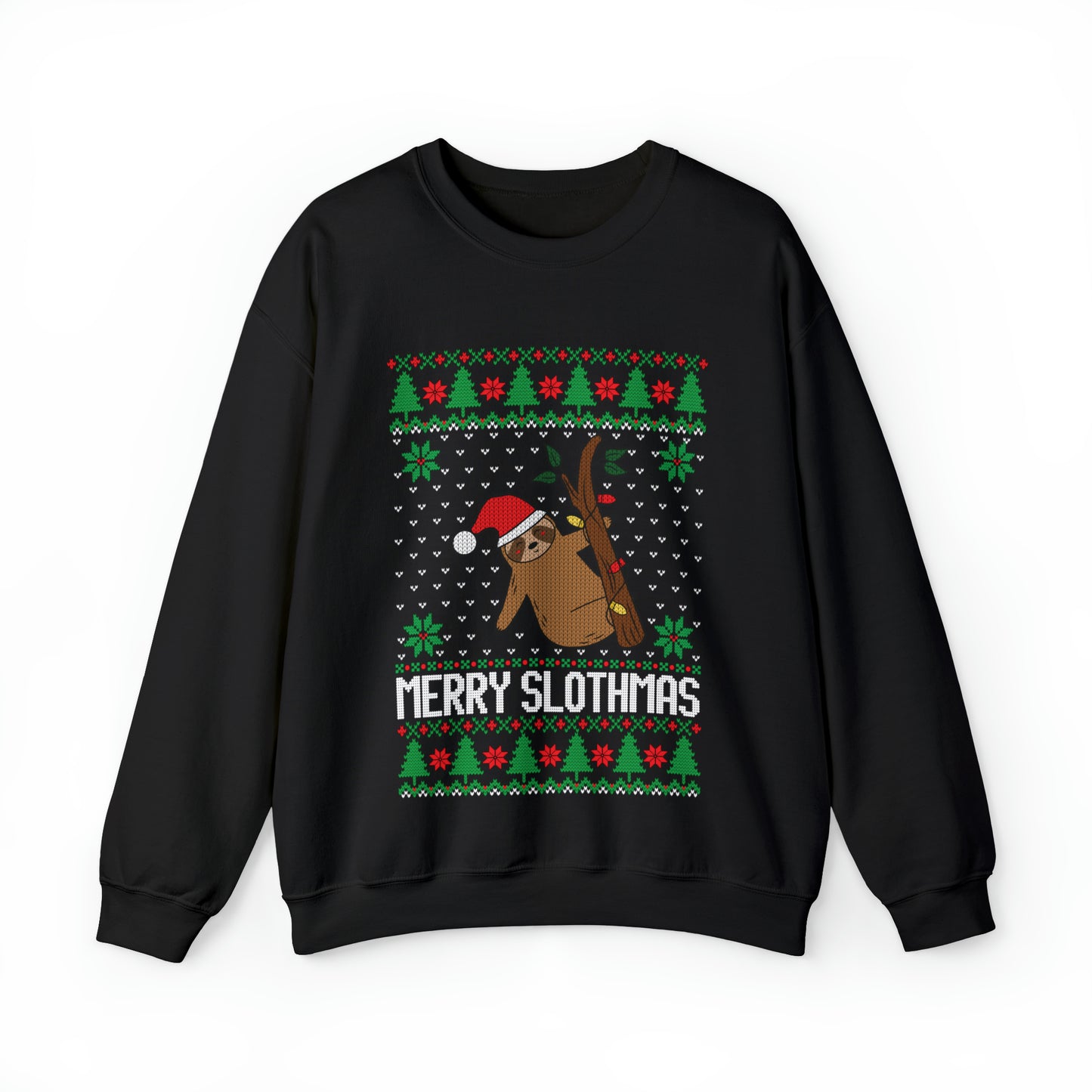 ~Merry Slothmas~ Unisex Heavy Blend™ Crewneck Sweatshirt