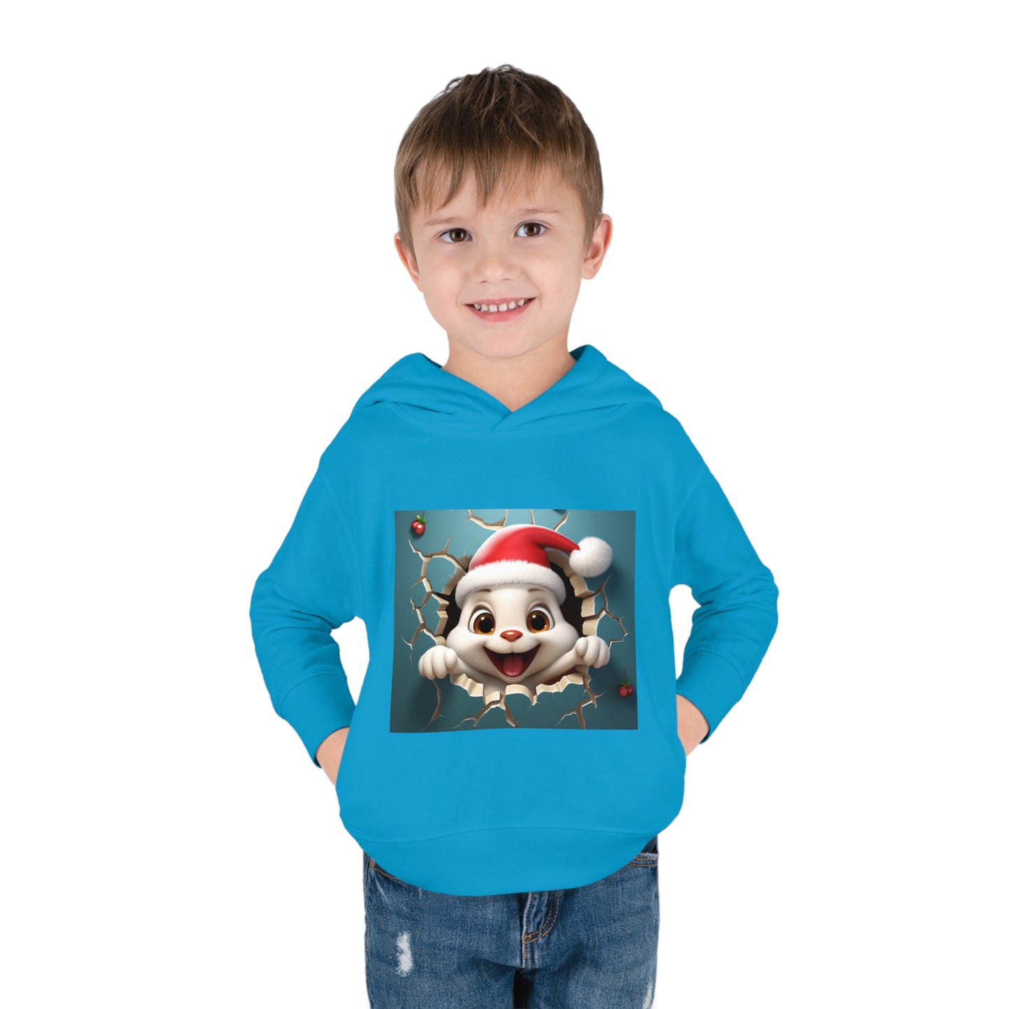 ~Bunny~ 3D Christmas Toddler Pullover Fleece Hoodie by Rabbit Skins