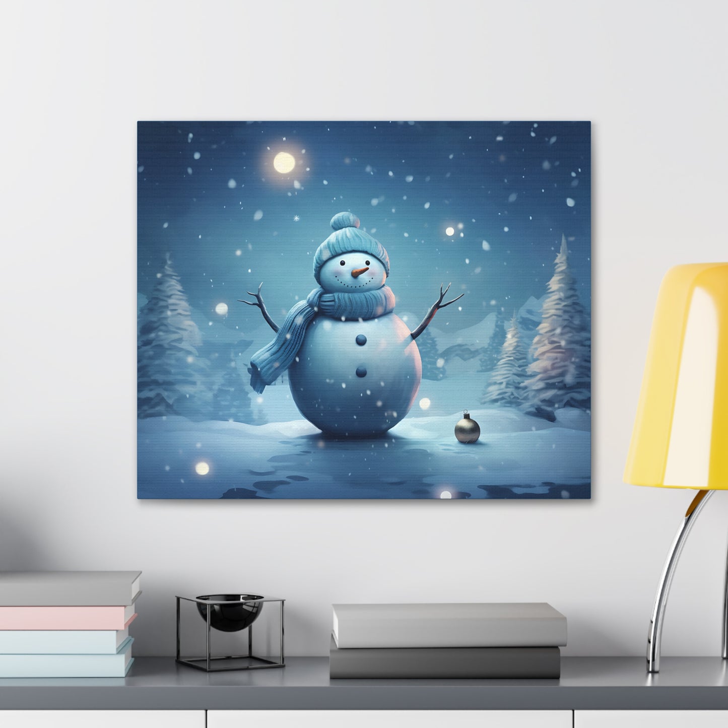 ~Blue Snowman~ Canvas Gallery Wraps