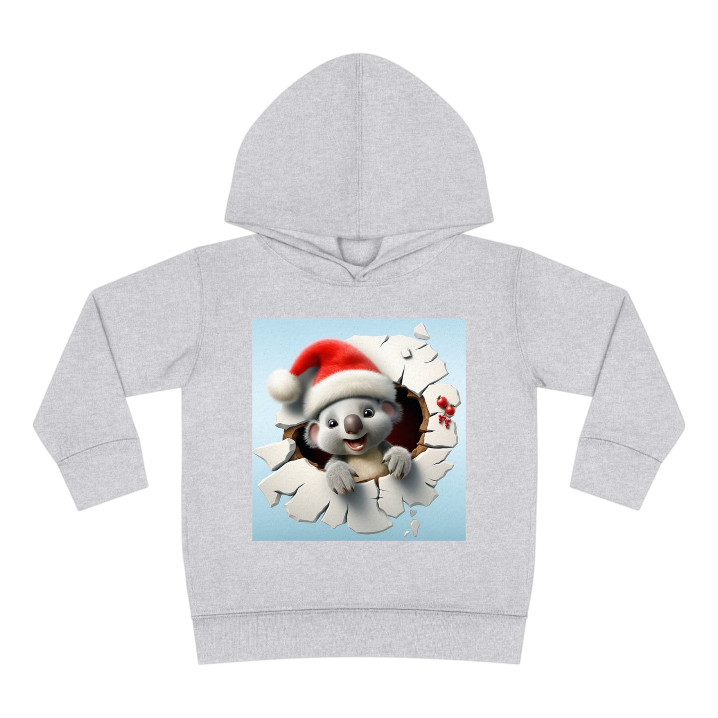 ~Baby Koala~ 3D Christmas Toddler Pullover Fleece Hoodie by Rabbit Skins