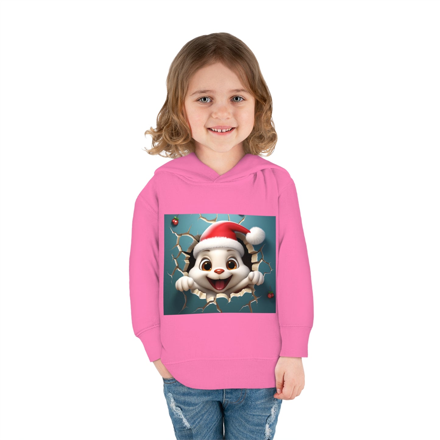 ~Bunny~ 3D Christmas Toddler Pullover Fleece Hoodie by Rabbit Skins