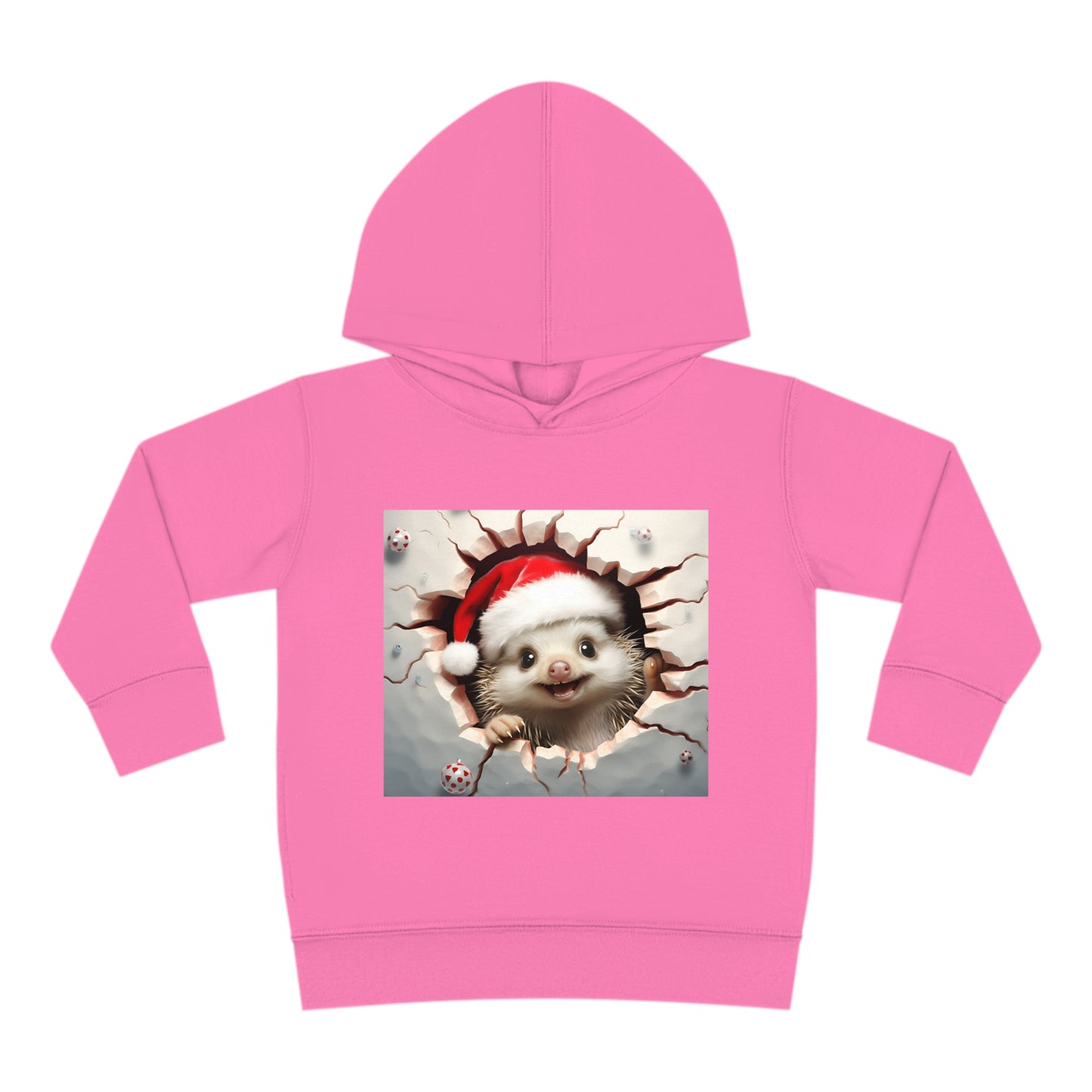 ~Baby Hedgehog~ 3D Christmas Toddler Pullover Fleece Hoodie by Rabbit Skins