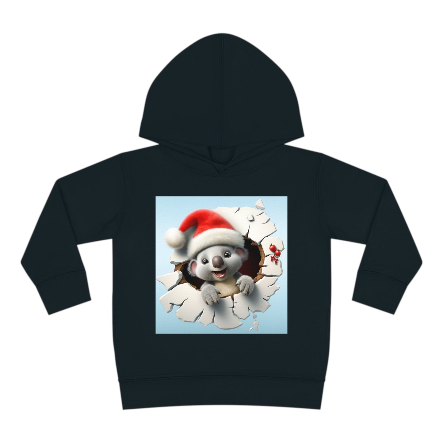 ~Baby Koala~ 3D Christmas Toddler Pullover Fleece Hoodie by Rabbit Skins