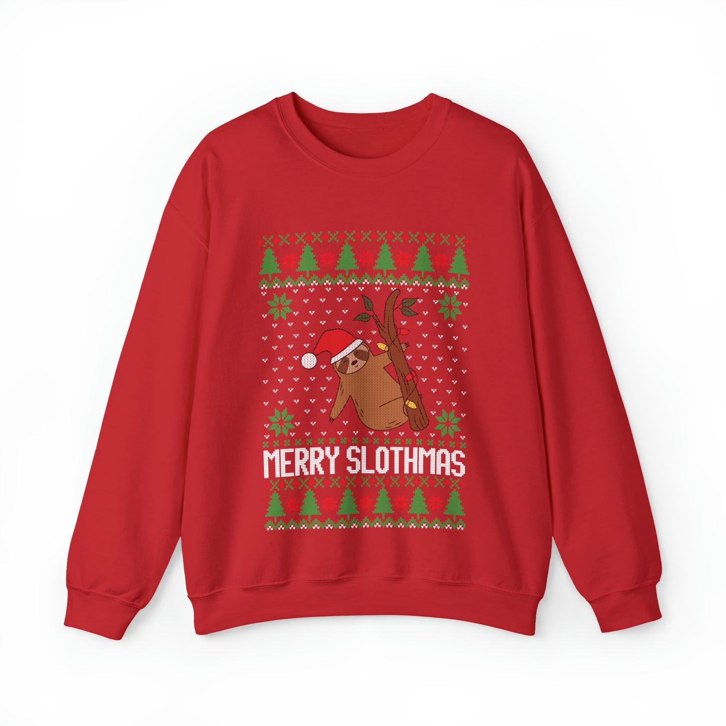 ~Merry Slothmas~ Unisex Heavy Blend™ Crewneck Sweatshirt