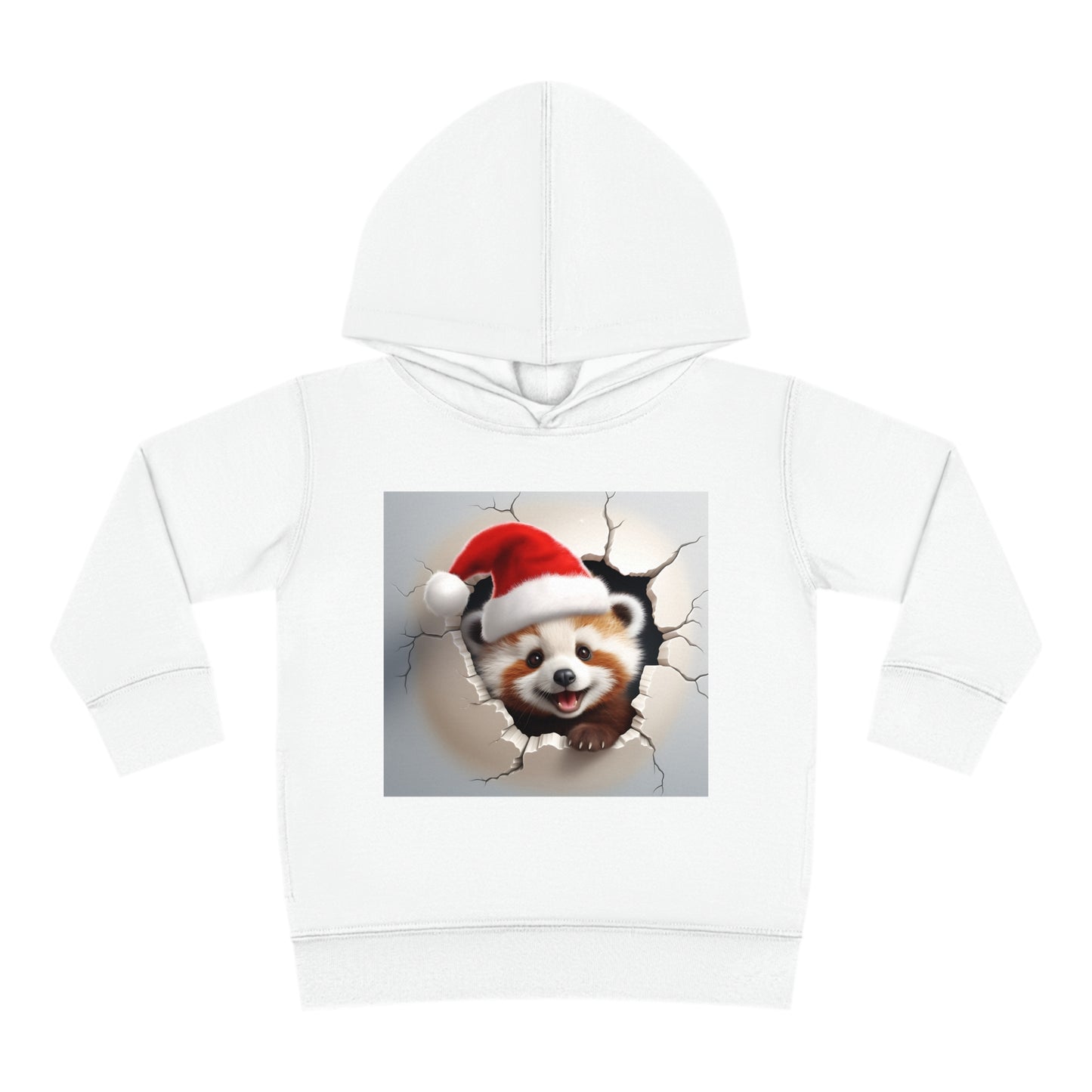 ~Baby Red Panda~ 3D Christmas Toddler Pullover Fleece Hoodie by Rabbit Skins