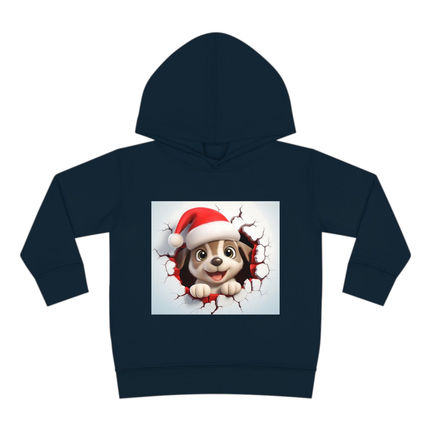 ~Puppy~ 3D Christmas Toddler Pullover Fleece Hoodie by Rabbit Skins