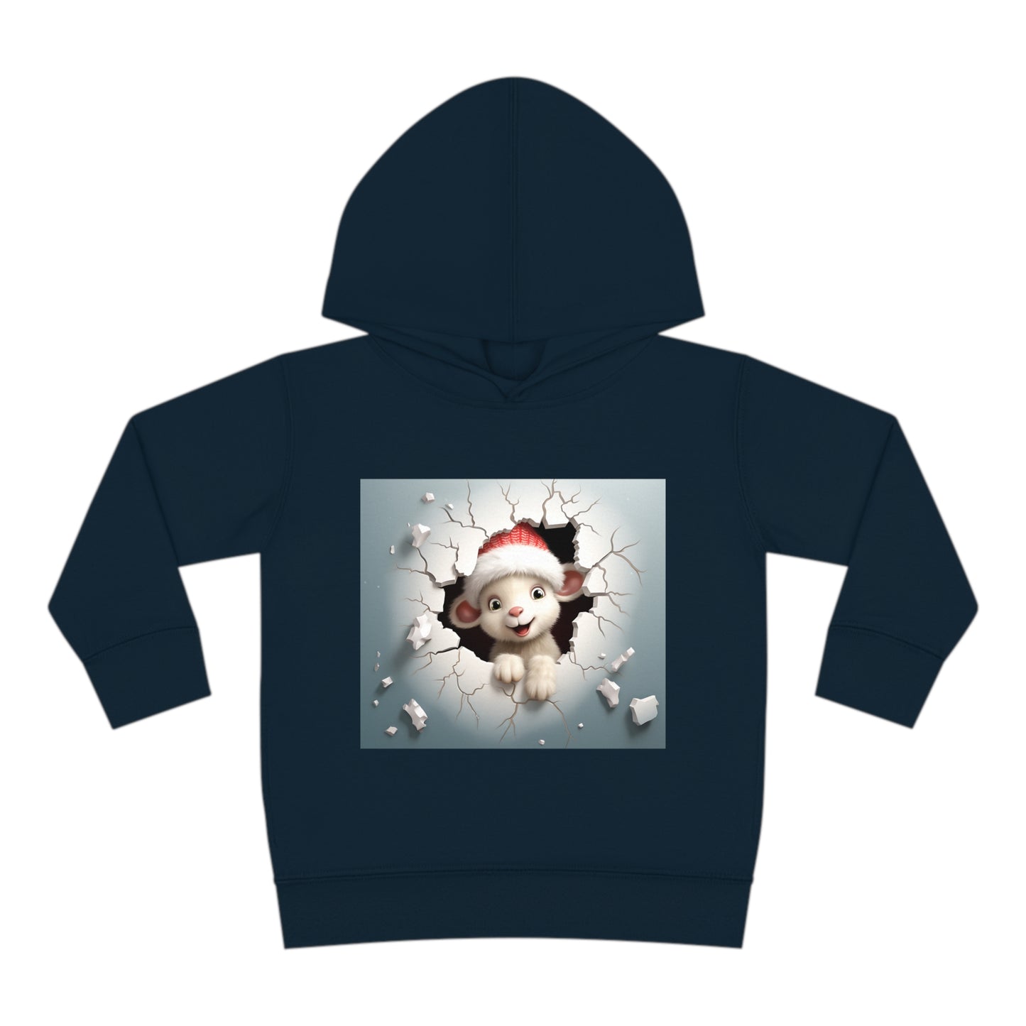 ~Baby Lamb~ 3D Christmas Toddler Pullover Fleece Hoodie by Rabbit Skins