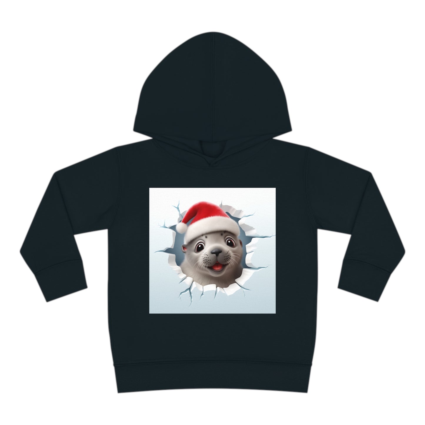 ~Baby Seal~ 3D Christmas Toddler Pullover Fleece Hoodie by Rabbit Skins