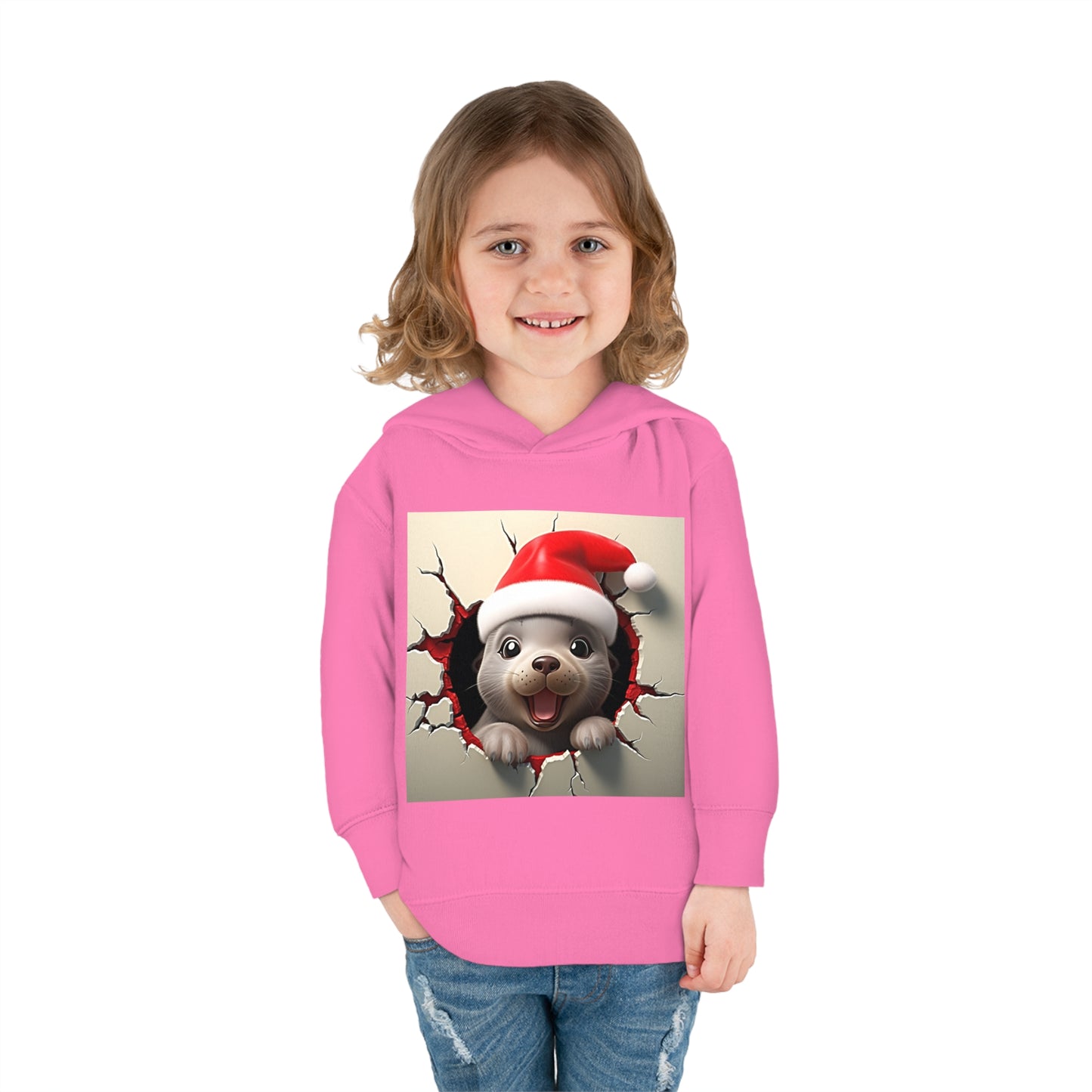 Copy of ~Baby Seal Cub~ 3D Christmas Toddler Pullover Fleece Hoodie by Rabbit Skins