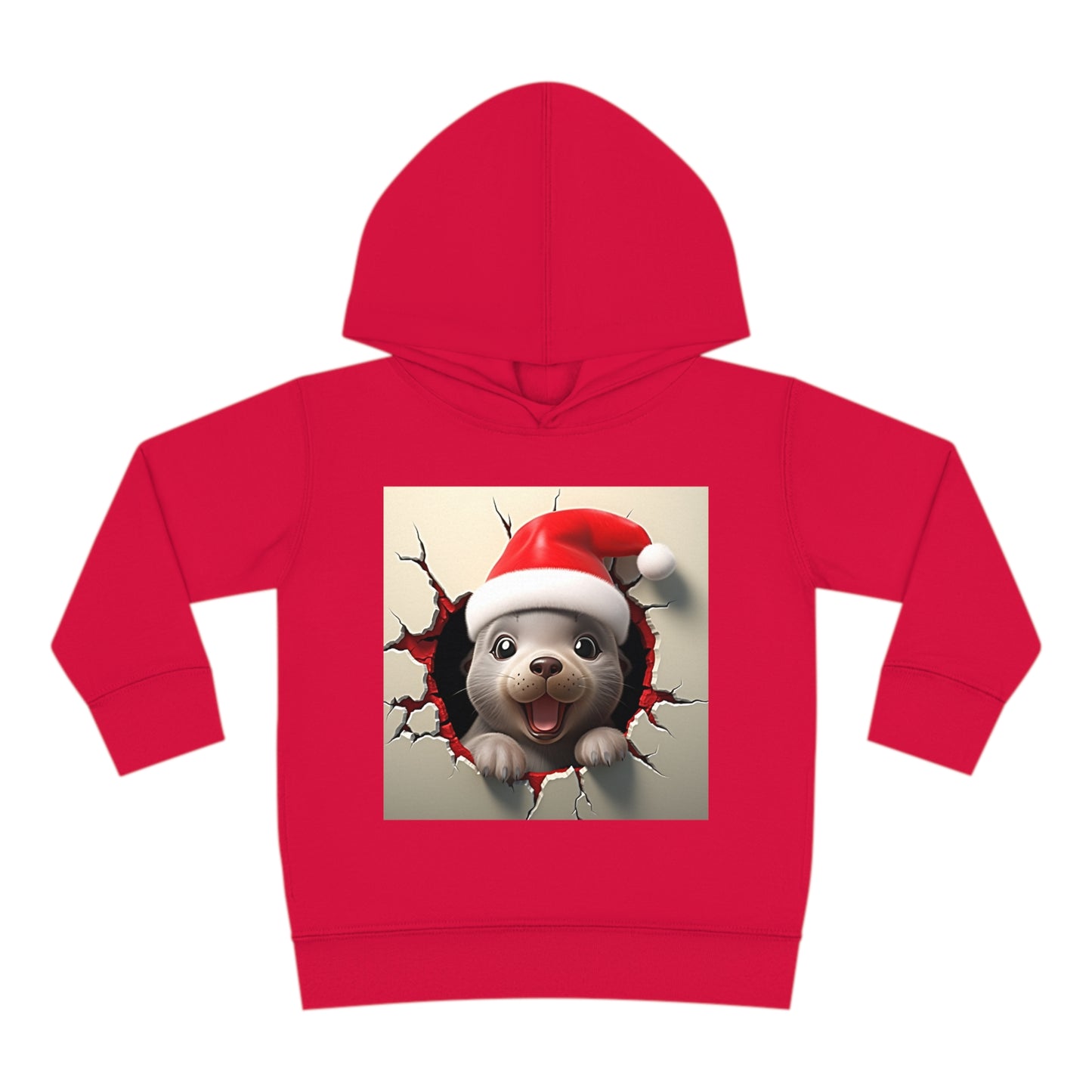 Copy of ~Baby Seal Cub~ 3D Christmas Toddler Pullover Fleece Hoodie by Rabbit Skins