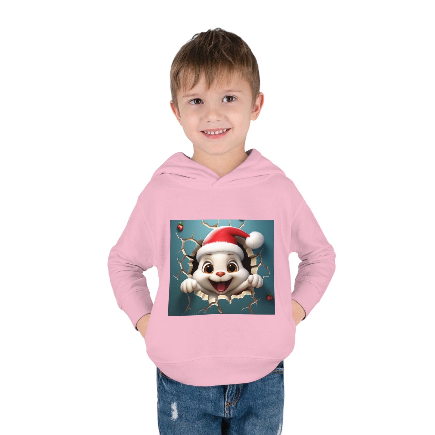 ~Bunny~ 3D Christmas Toddler Pullover Fleece Hoodie by Rabbit Skins