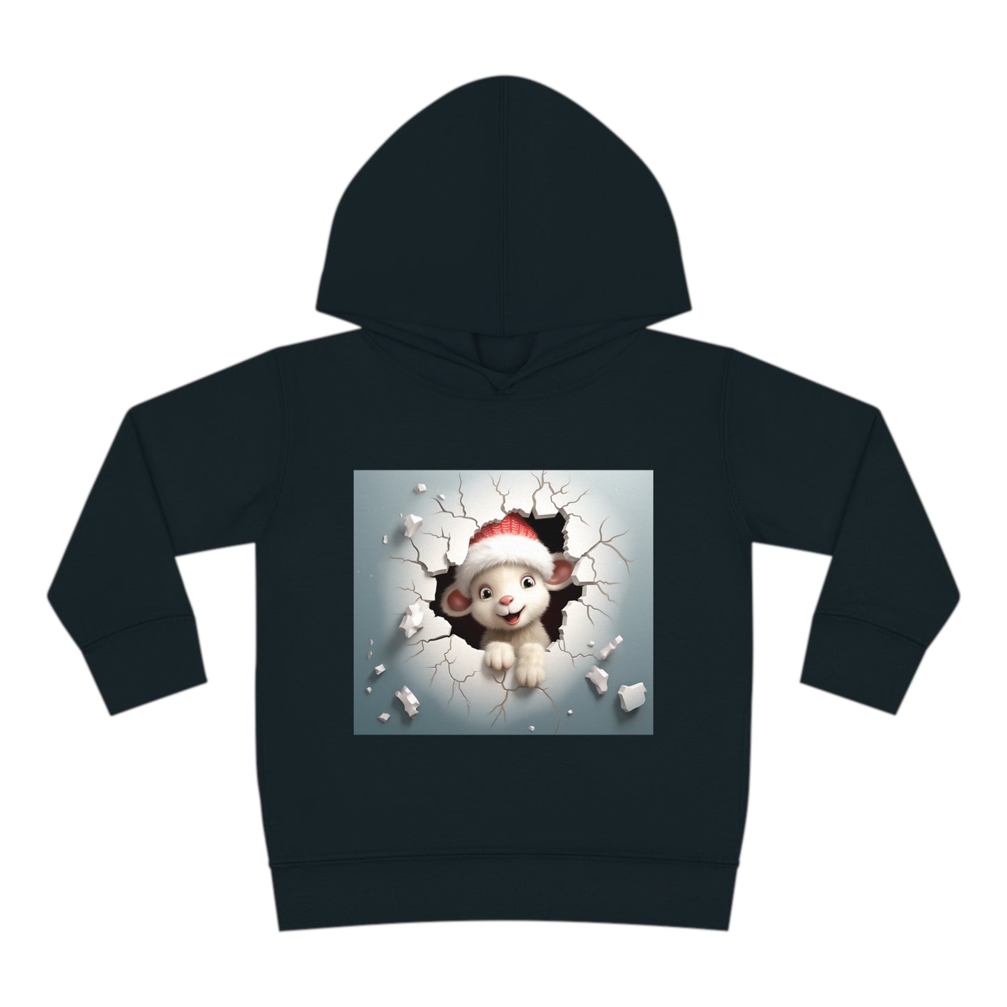 ~Baby Lamb~ 3D Christmas Toddler Pullover Fleece Hoodie by Rabbit Skins