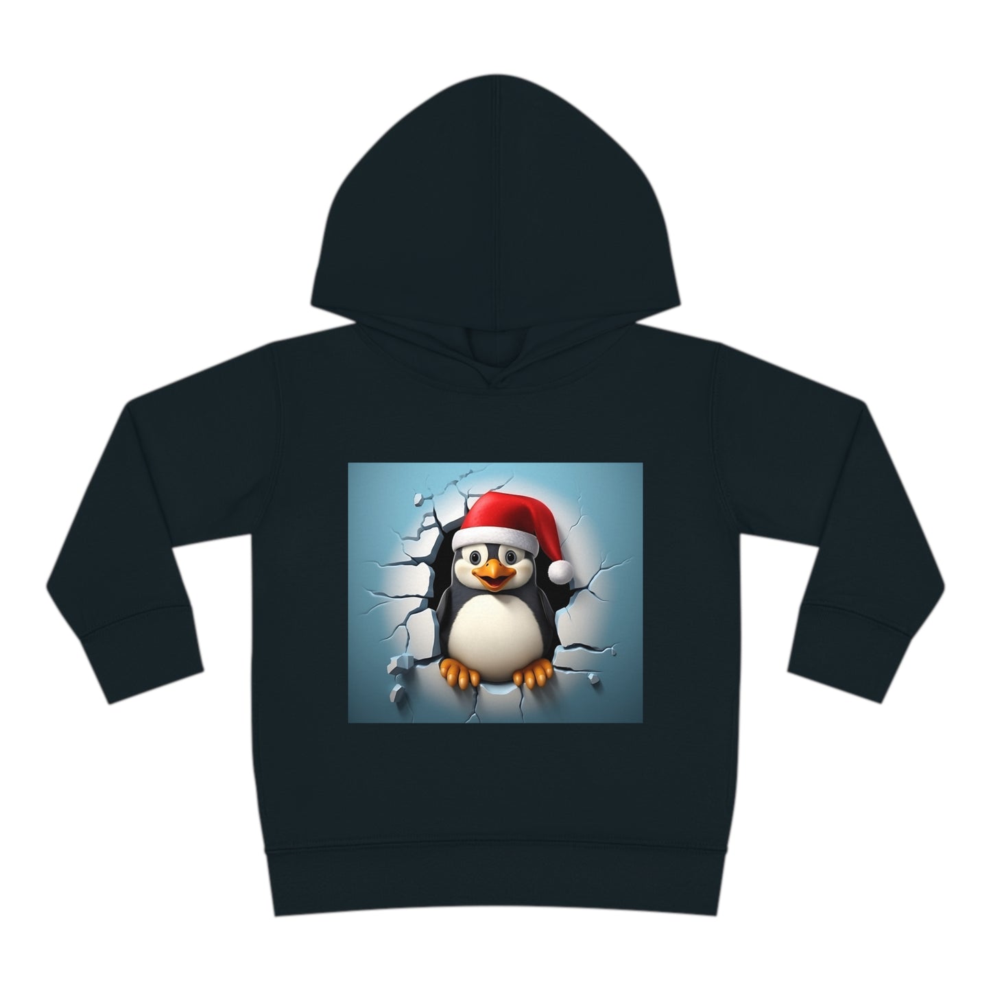 ~Penguin Chick~ 3D Christmas Toddler Pullover Fleece Hoodie by Rabbit Skins