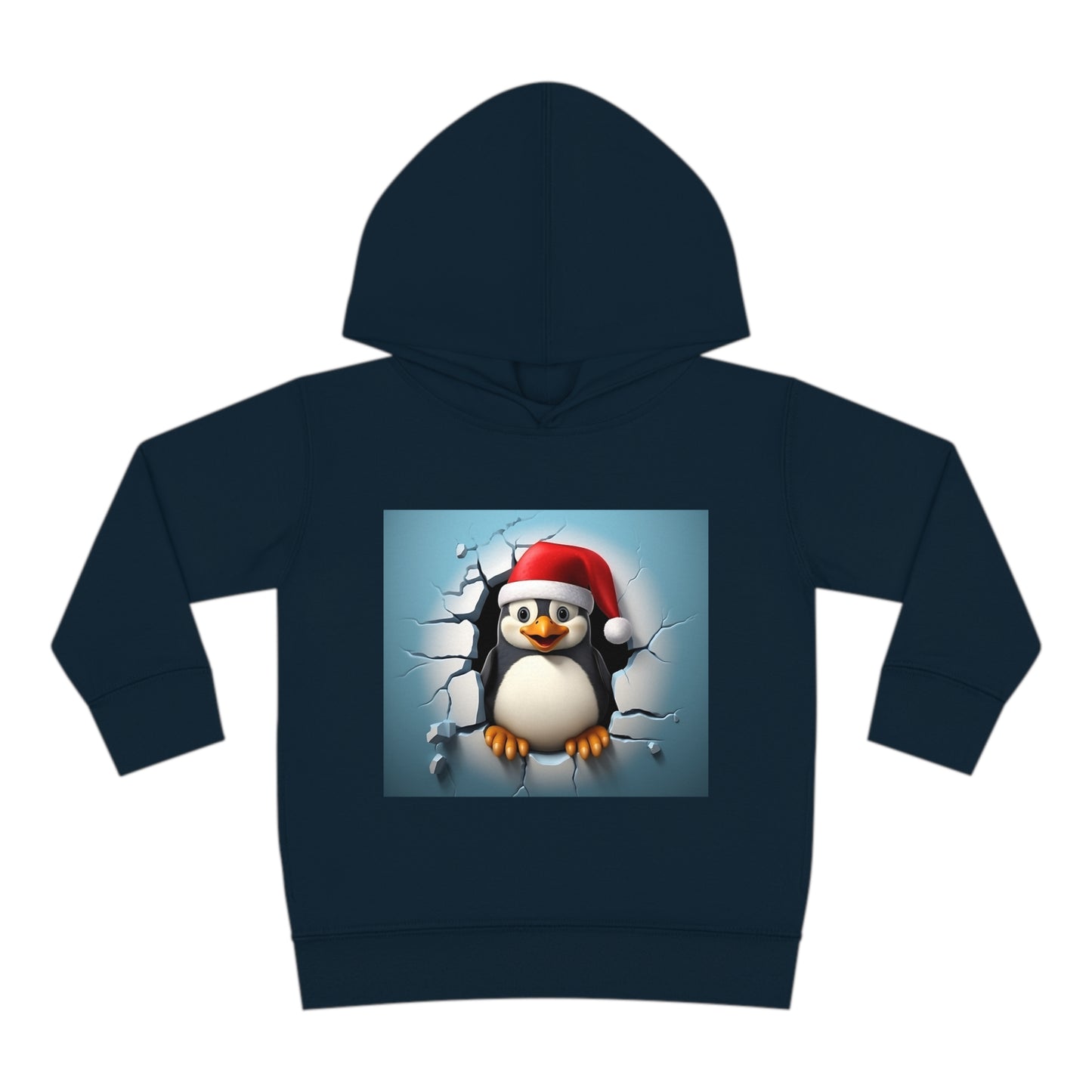 ~Penguin Chick~ 3D Christmas Toddler Pullover Fleece Hoodie by Rabbit Skins