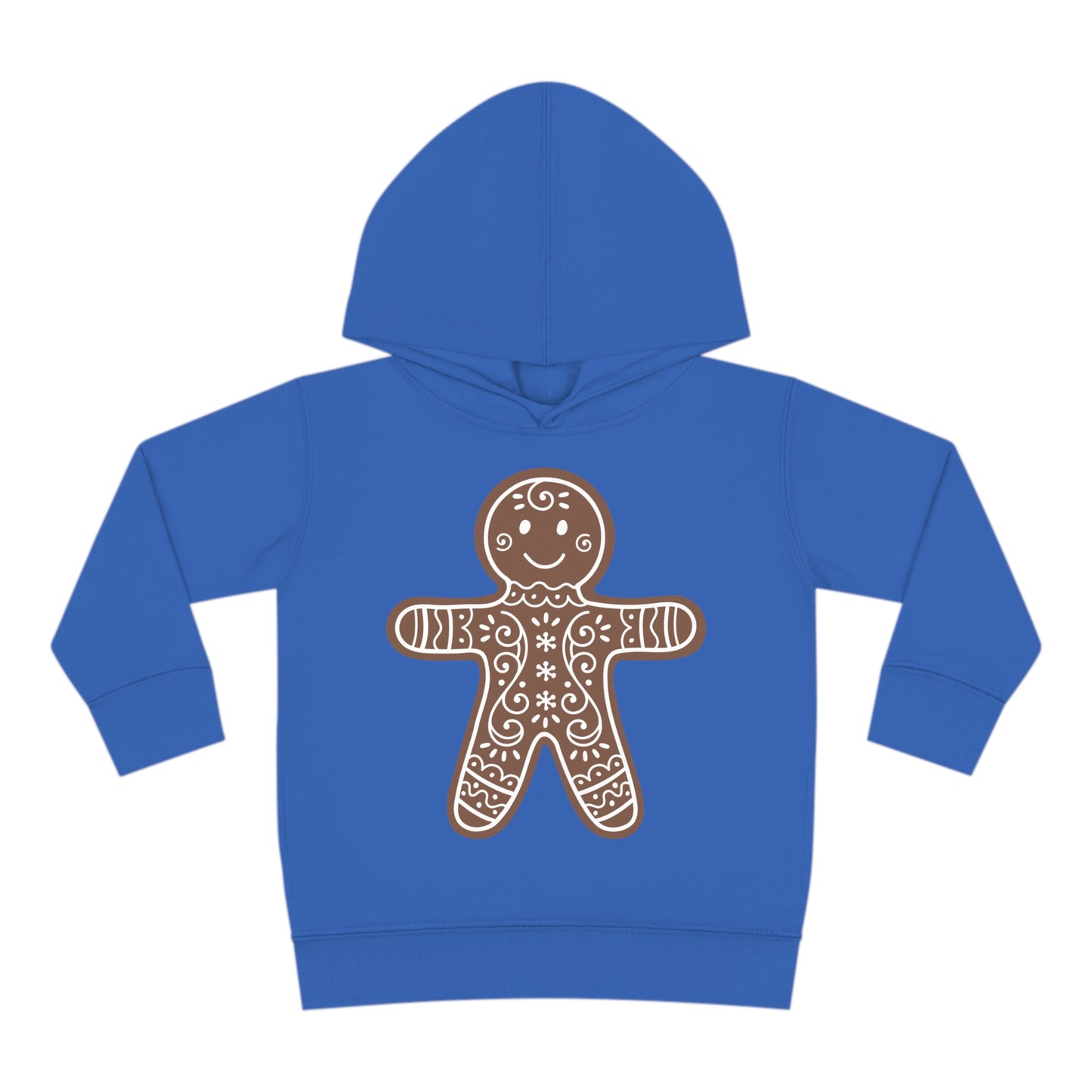 ~Gingerbread Man~ Christmas Toddler Pullover Fleece Hoodie by Rabbit Skins