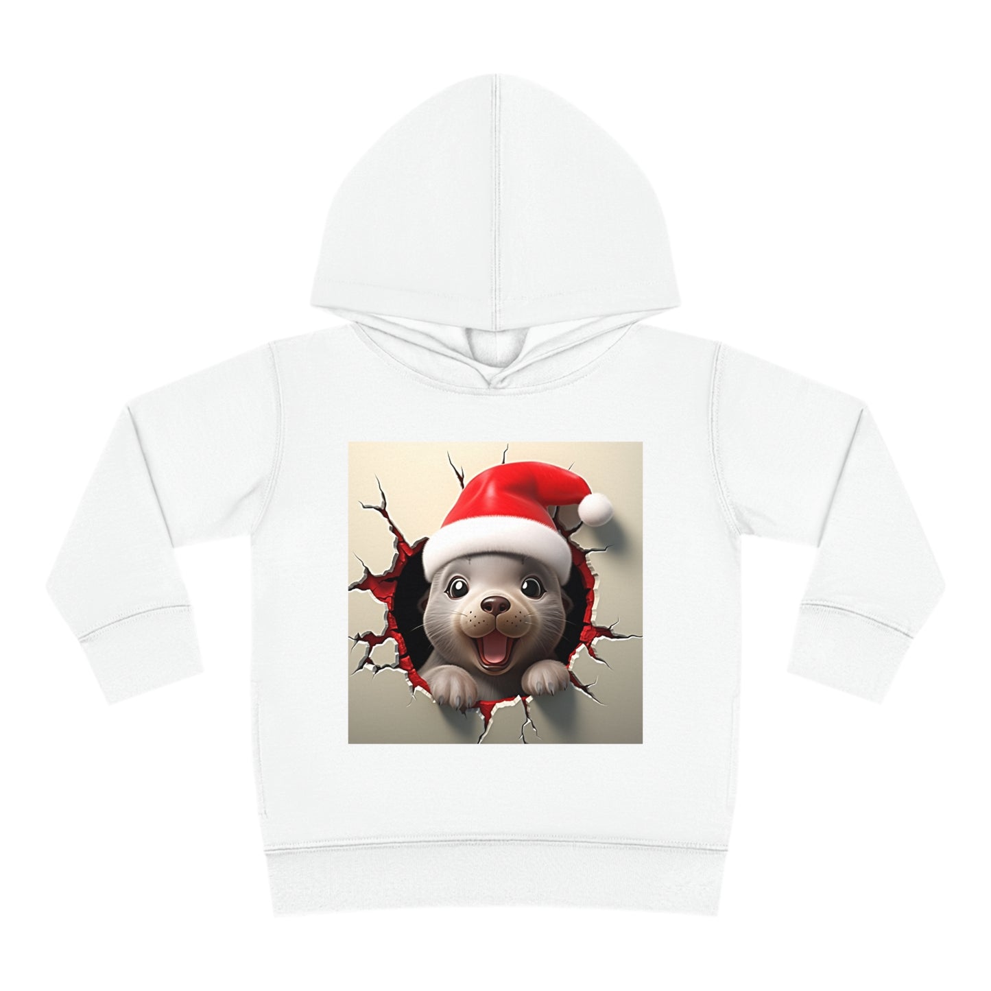 Copy of ~Baby Seal Cub~ 3D Christmas Toddler Pullover Fleece Hoodie by Rabbit Skins