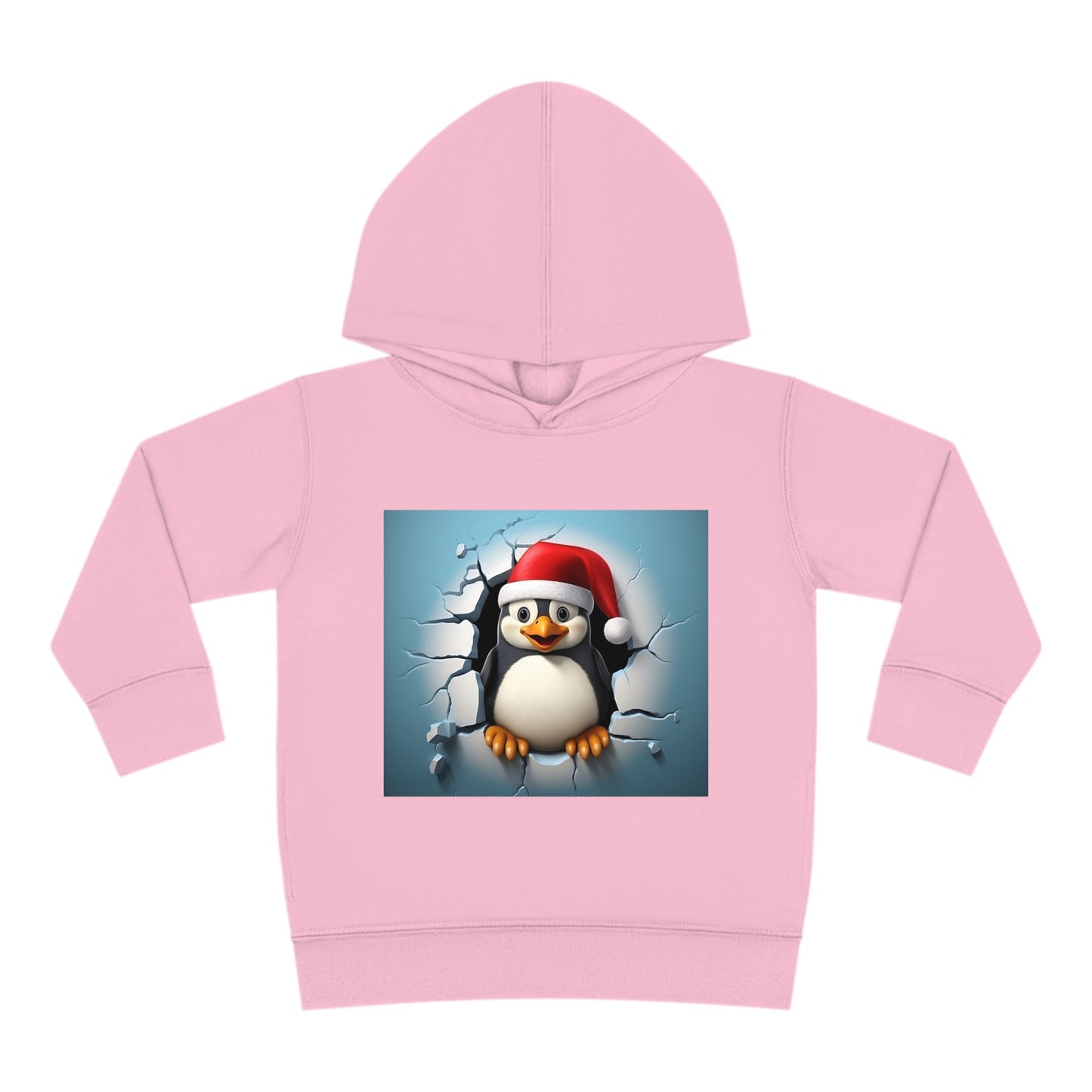 ~Penguin Chick~ 3D Christmas Toddler Pullover Fleece Hoodie by Rabbit Skins