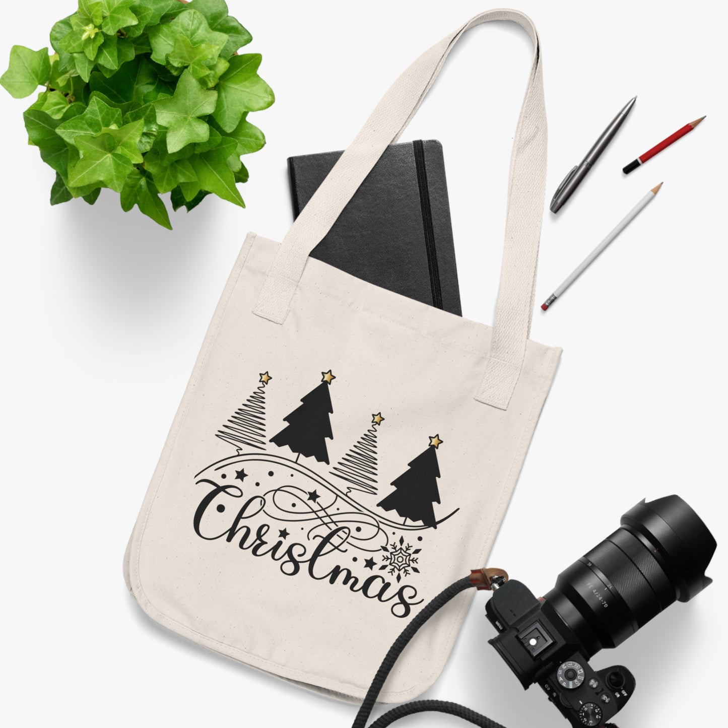 ~Christmas~ Christmas Organic Canvas Tote Bag