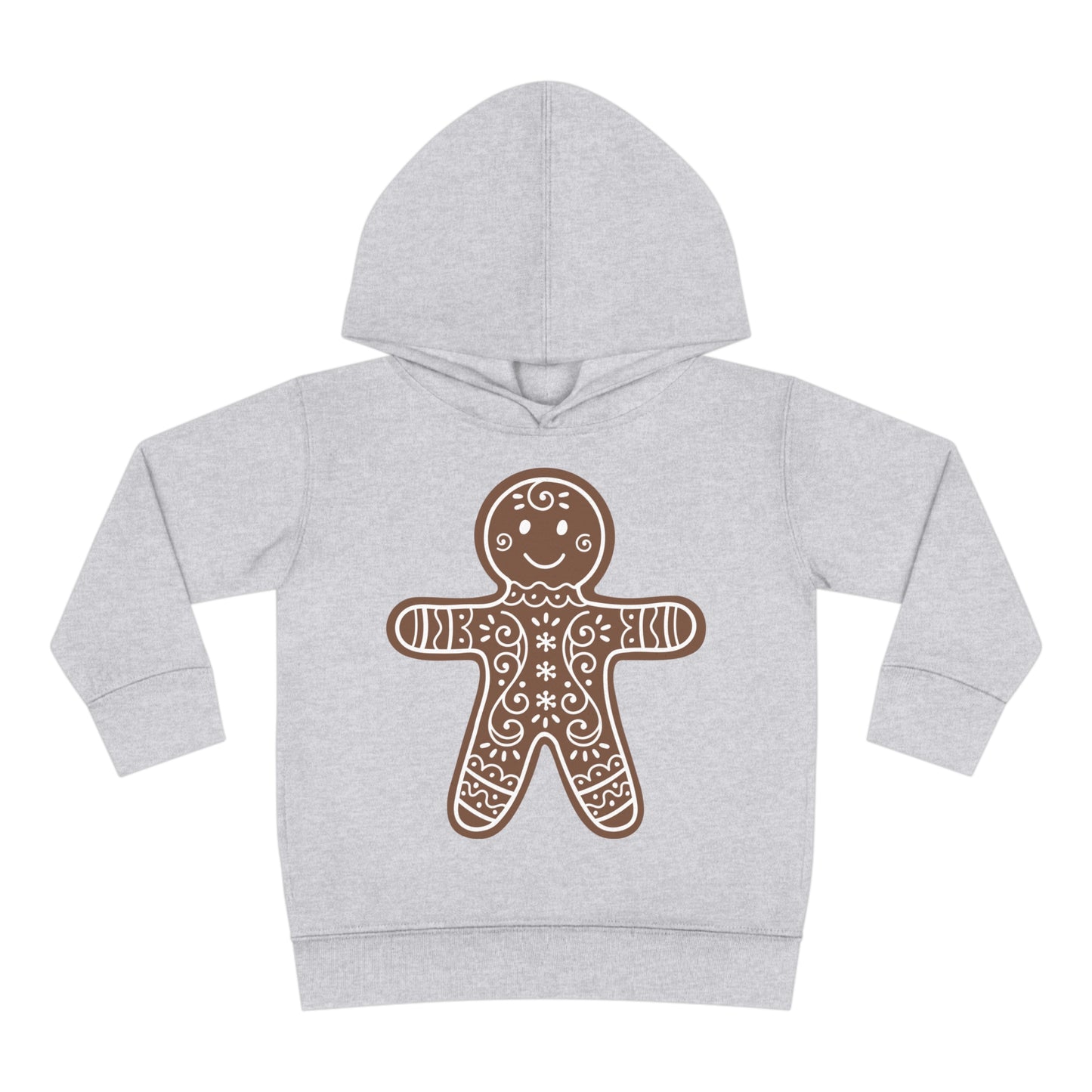 ~Gingerbread Man~ Christmas Toddler Pullover Fleece Hoodie by Rabbit Skins