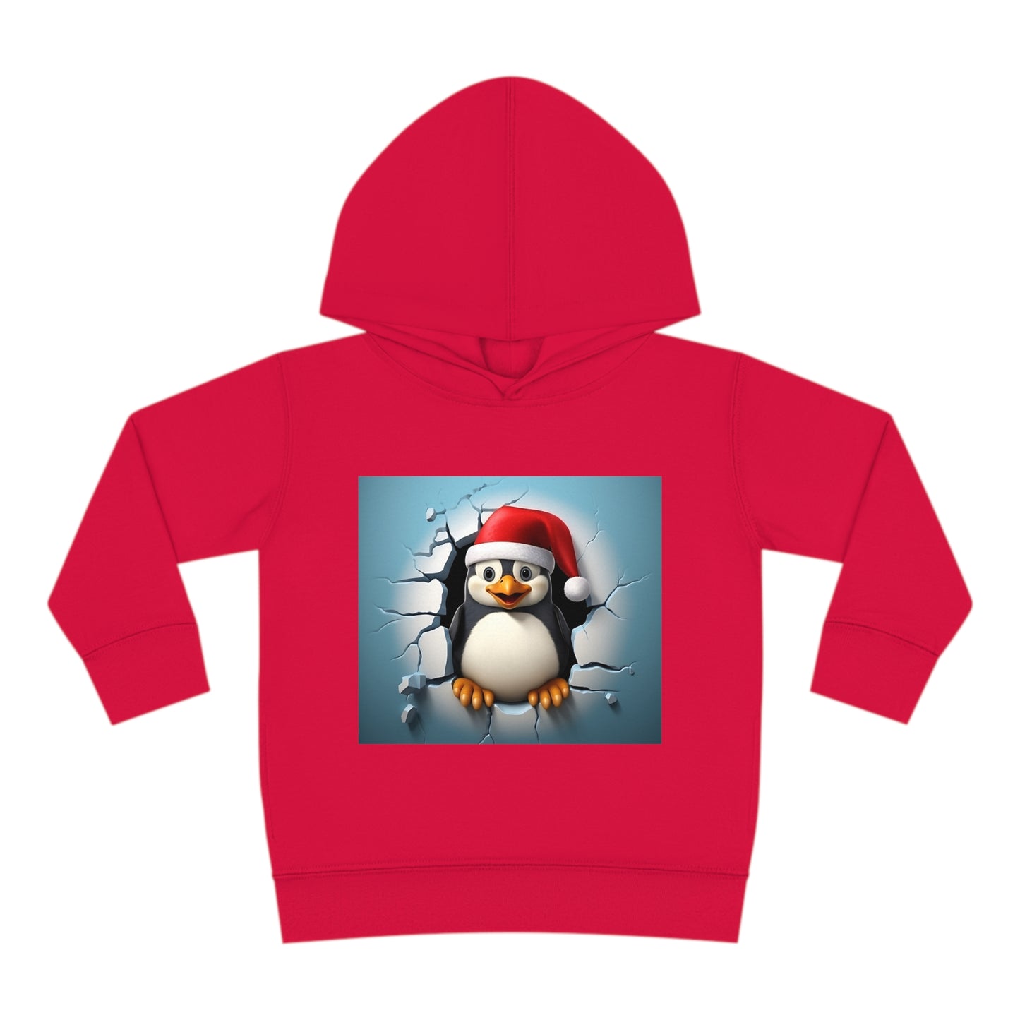 ~Penguin Chick~ 3D Christmas Toddler Pullover Fleece Hoodie by Rabbit Skins