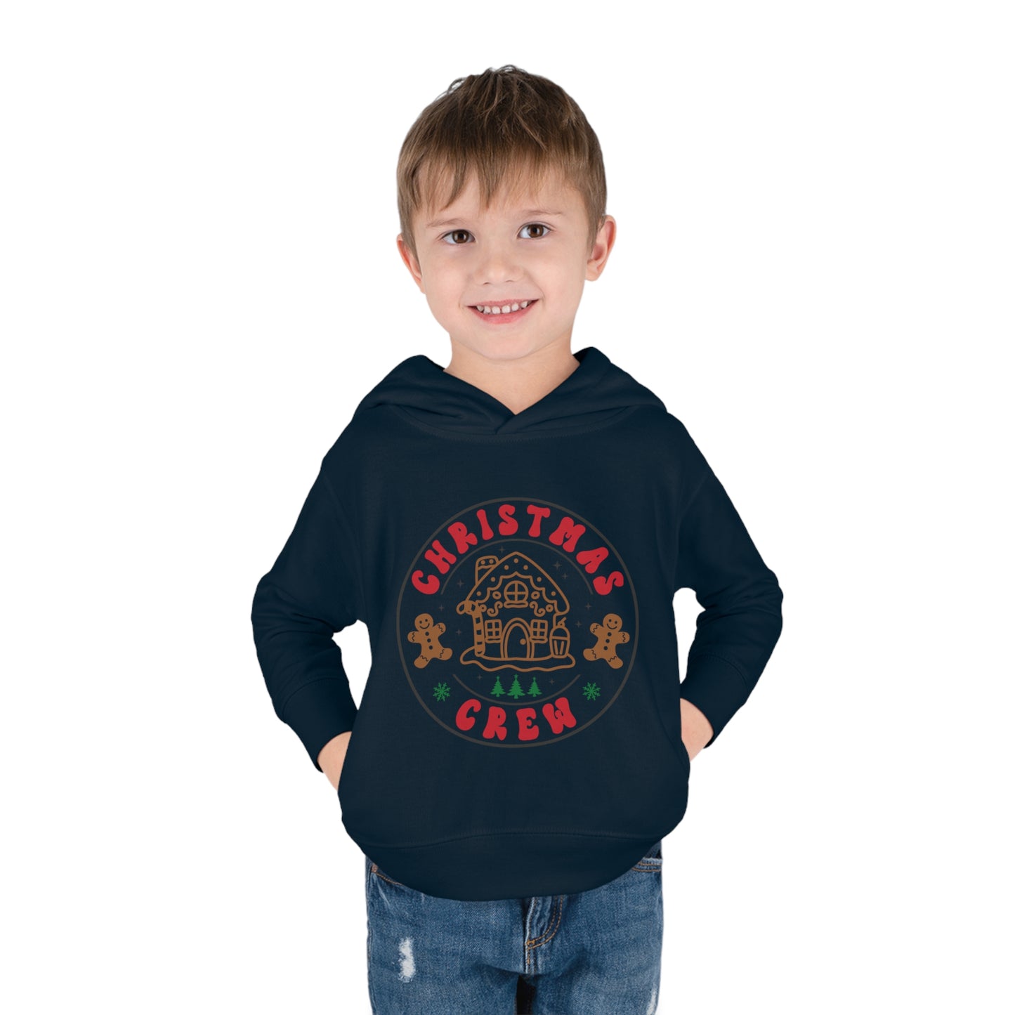 ~Christmas Crew~ Christmas Toddler Pullover Fleece Hoodie by Rabbit Skins