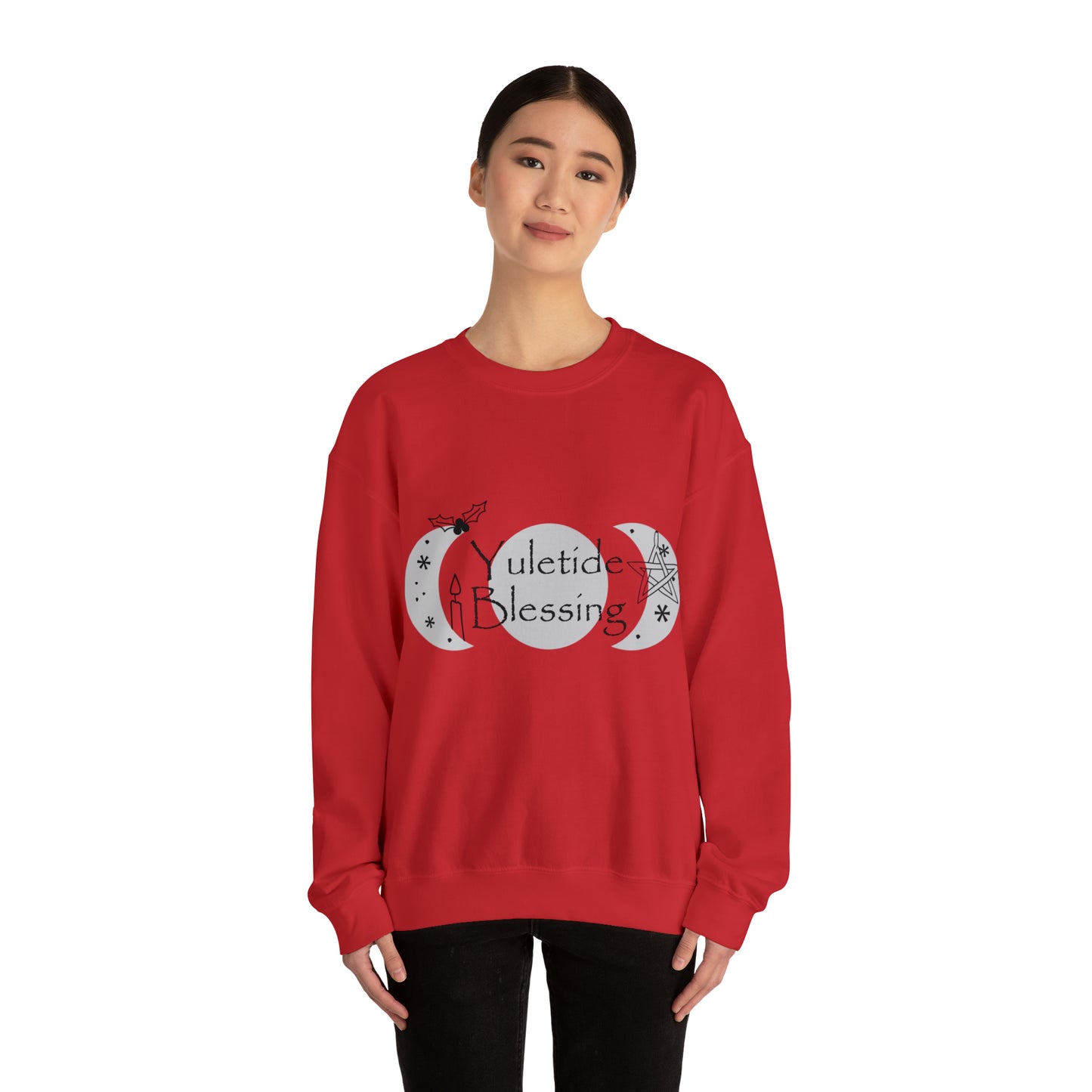 ~Yuletide Blessing~ Unisex Heavy Blend™ Crewneck Sweatshirt