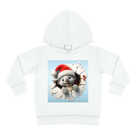 ~Baby Koala~ 3D Christmas Toddler Pullover Fleece Hoodie by Rabbit Skins