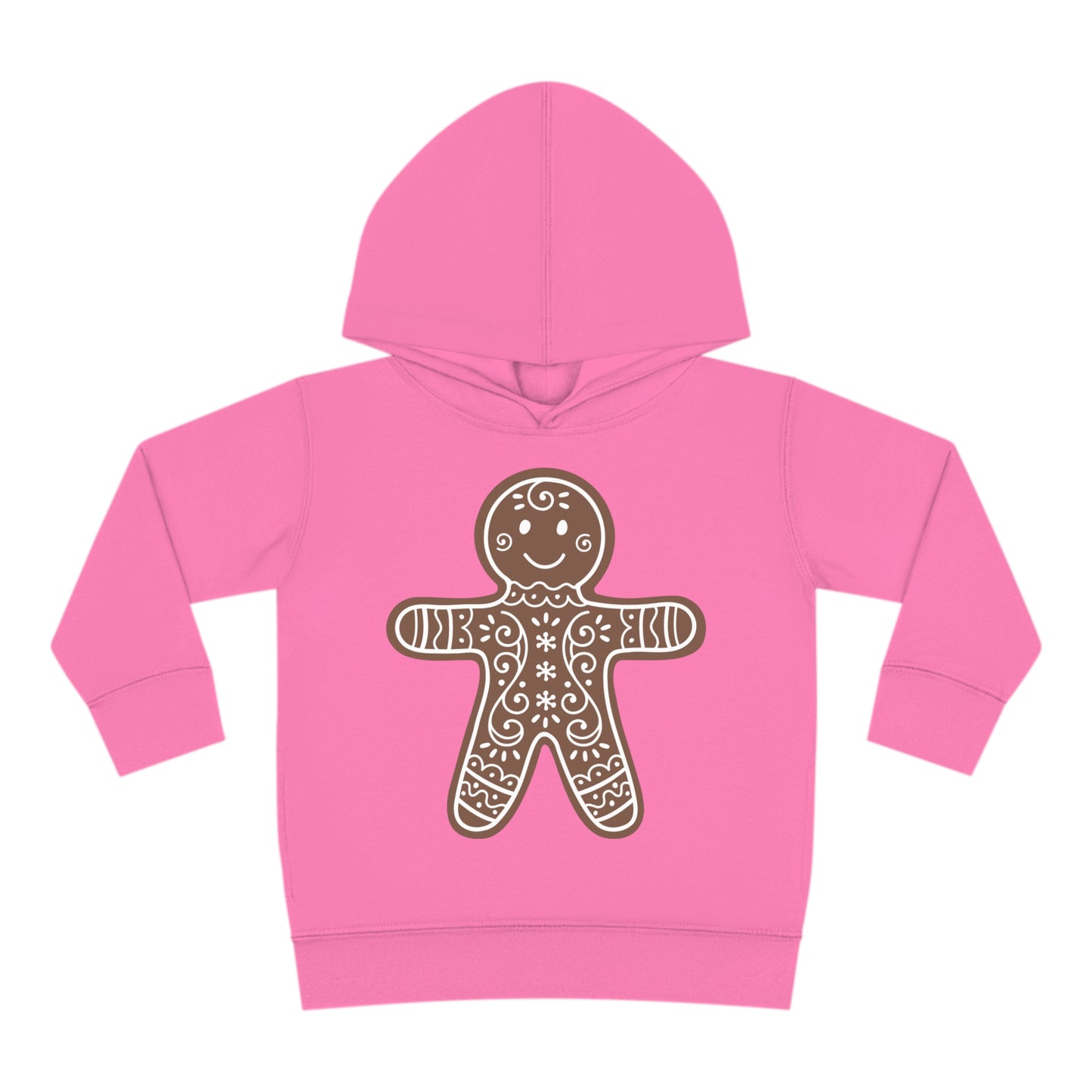 ~Gingerbread Man~ Christmas Toddler Pullover Fleece Hoodie by Rabbit Skins