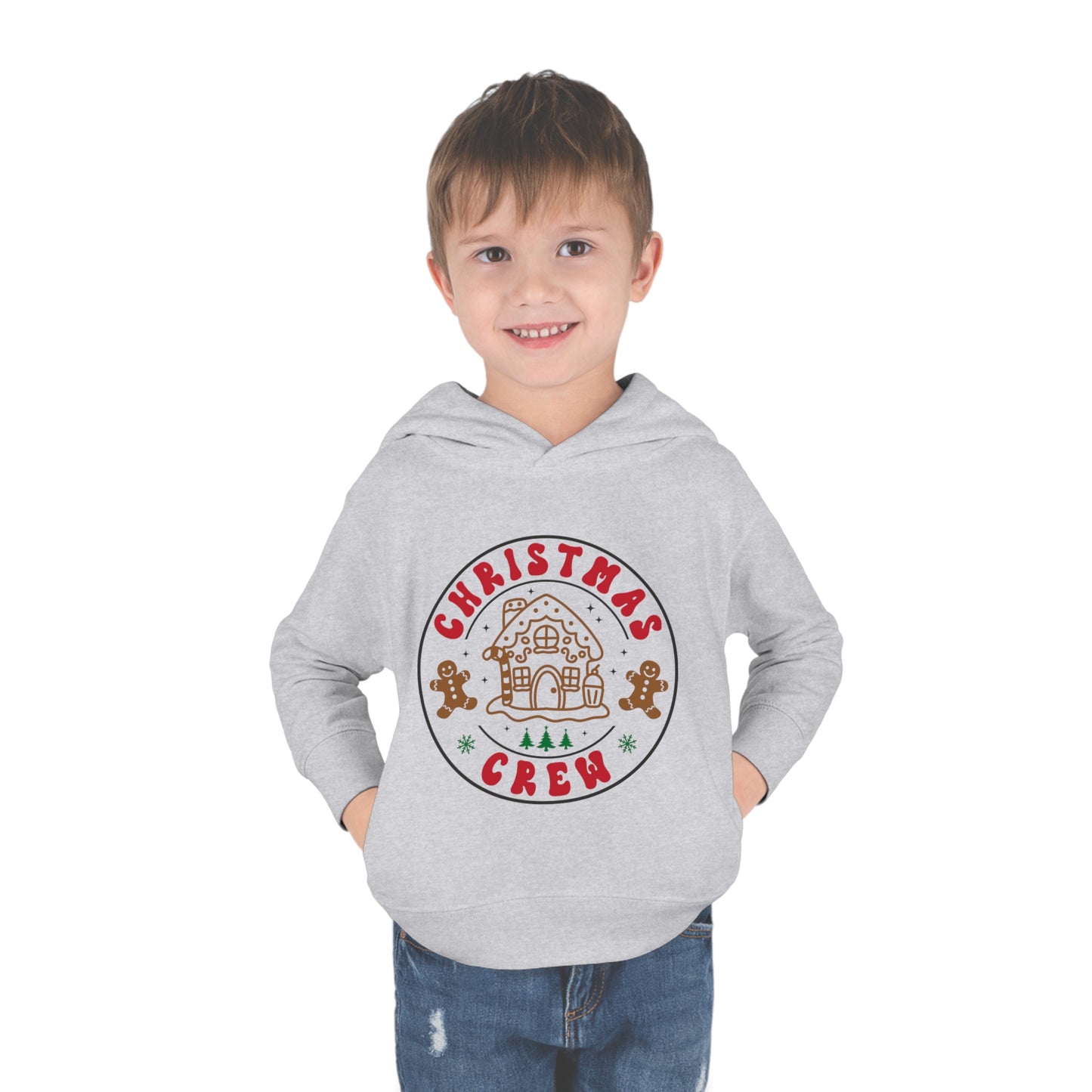 ~Christmas Crew~ Christmas Toddler Pullover Fleece Hoodie by Rabbit Skins