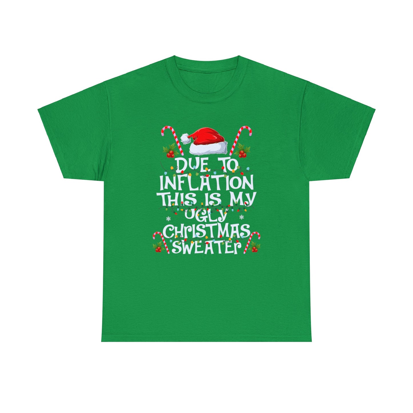 ~Inflation Ugly Christmas Sweater~ Unisex Heavy Cotton Tee