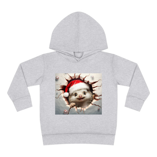 ~Baby Hedgehog~ 3D Christmas Toddler Pullover Fleece Hoodie by Rabbit Skins