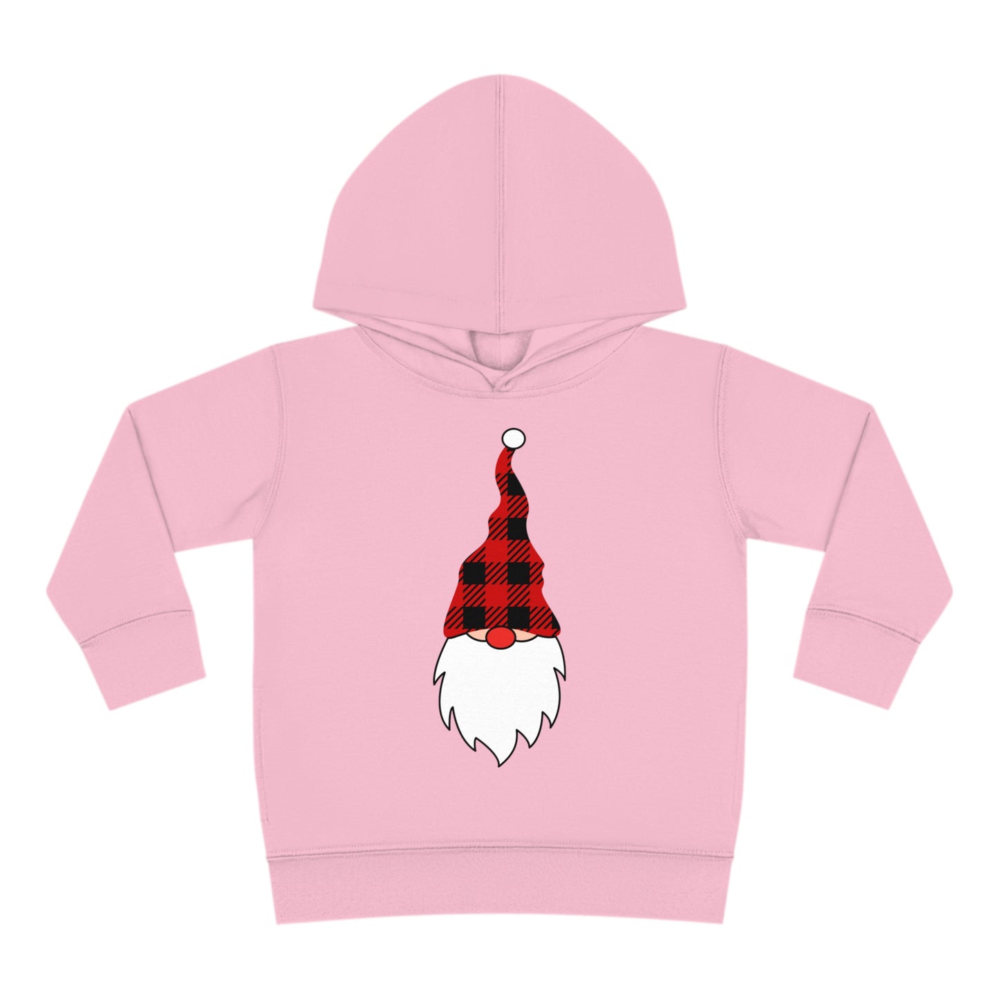 ~Plaid Santa~ Christmas Toddler Pullover Fleece Hoodie by Rabbit Skins