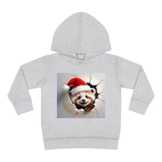 ~Baby Red Panda~ 3D Christmas Toddler Pullover Fleece Hoodie by Rabbit Skins