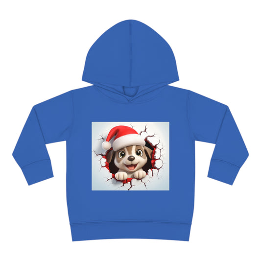 ~Puppy~ 3D Christmas Toddler Pullover Fleece Hoodie by Rabbit Skins