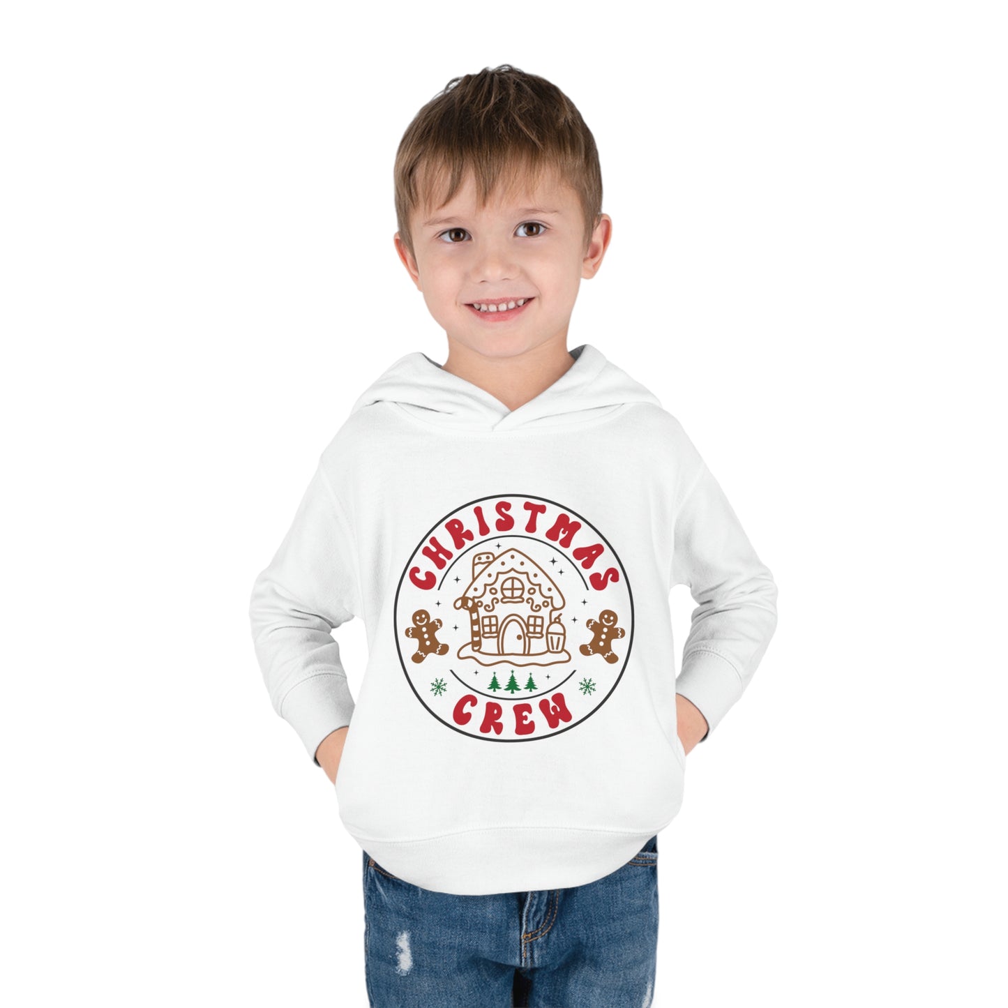 ~Christmas Crew~ Christmas Toddler Pullover Fleece Hoodie by Rabbit Skins