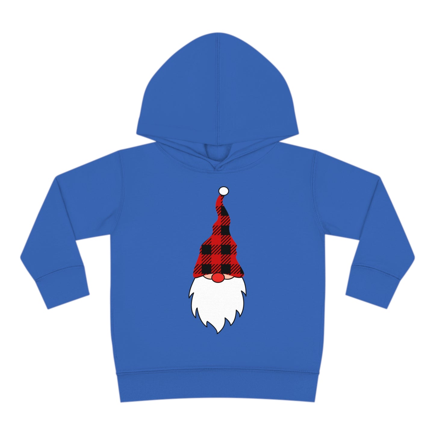 ~Plaid Santa~ Christmas Toddler Pullover Fleece Hoodie by Rabbit Skins