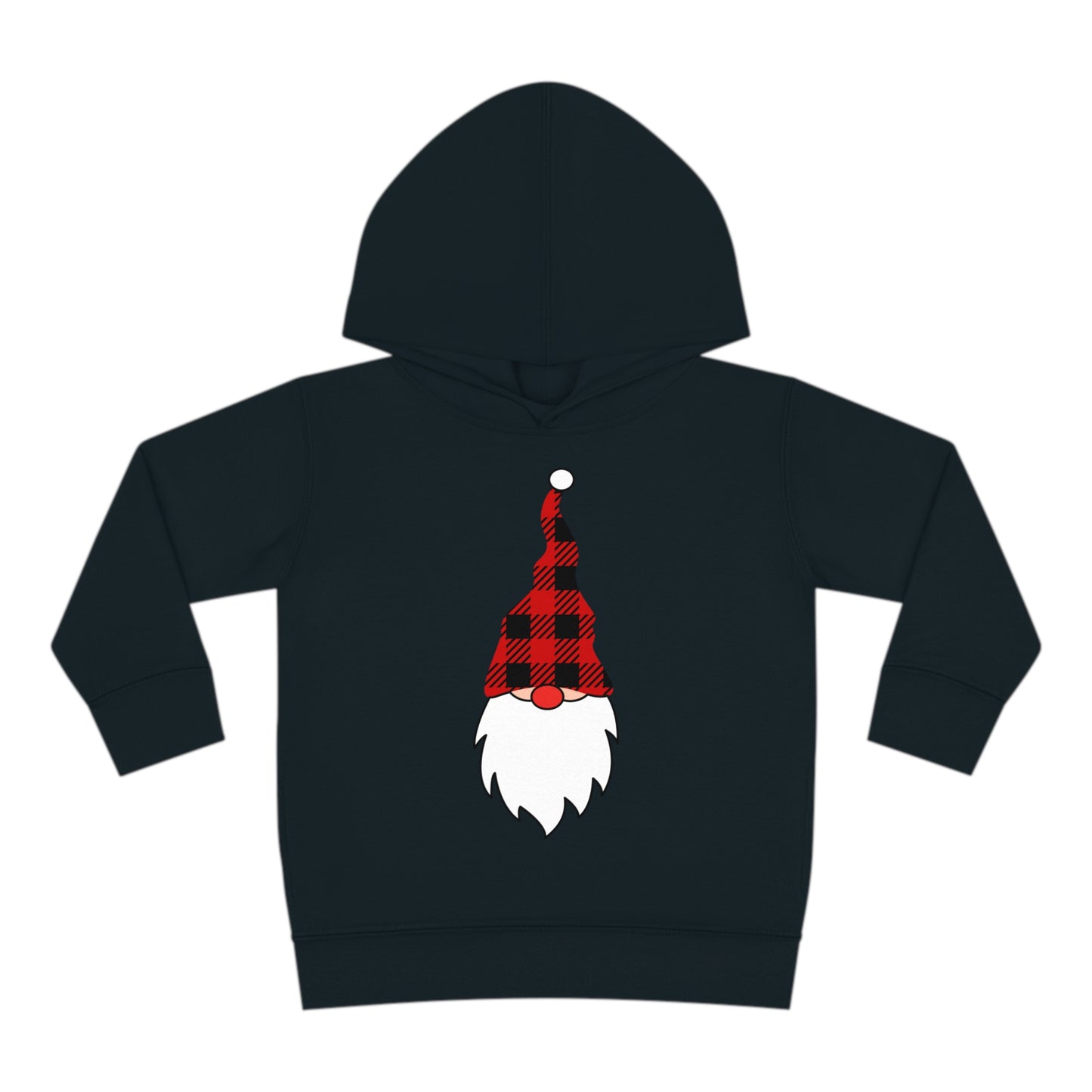 ~Plaid Santa~ Christmas Toddler Pullover Fleece Hoodie by Rabbit Skins