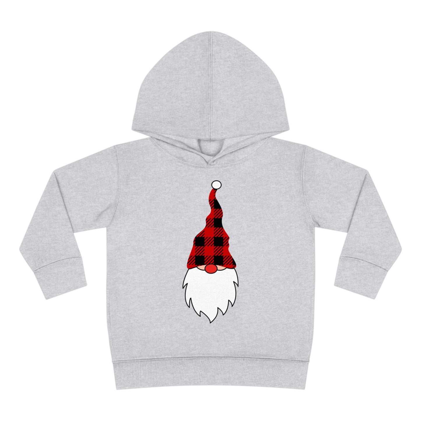 ~Plaid Santa~ Christmas Toddler Pullover Fleece Hoodie by Rabbit Skins