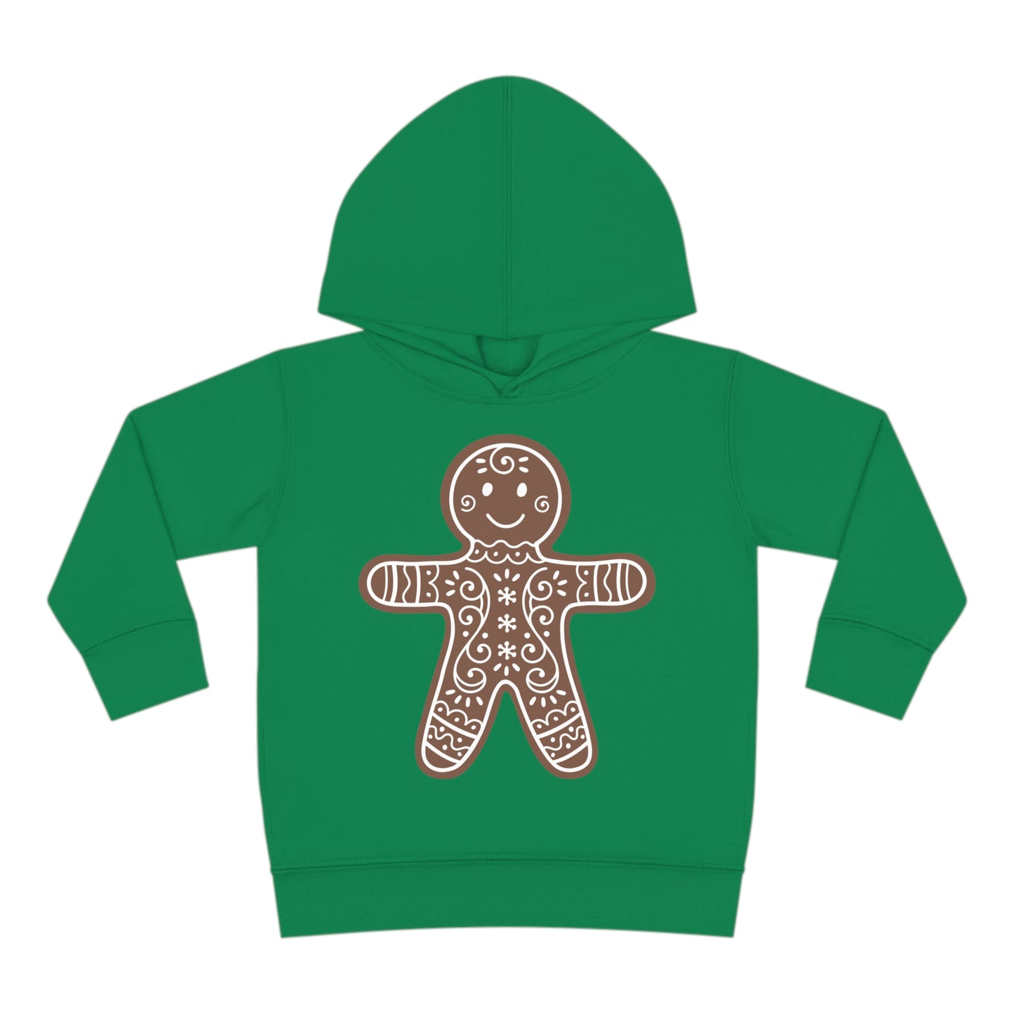 ~Gingerbread Man~ Christmas Toddler Pullover Fleece Hoodie by Rabbit Skins