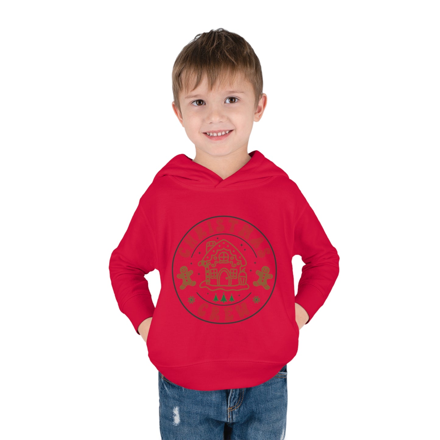 ~Christmas Crew~ Christmas Toddler Pullover Fleece Hoodie by Rabbit Skins