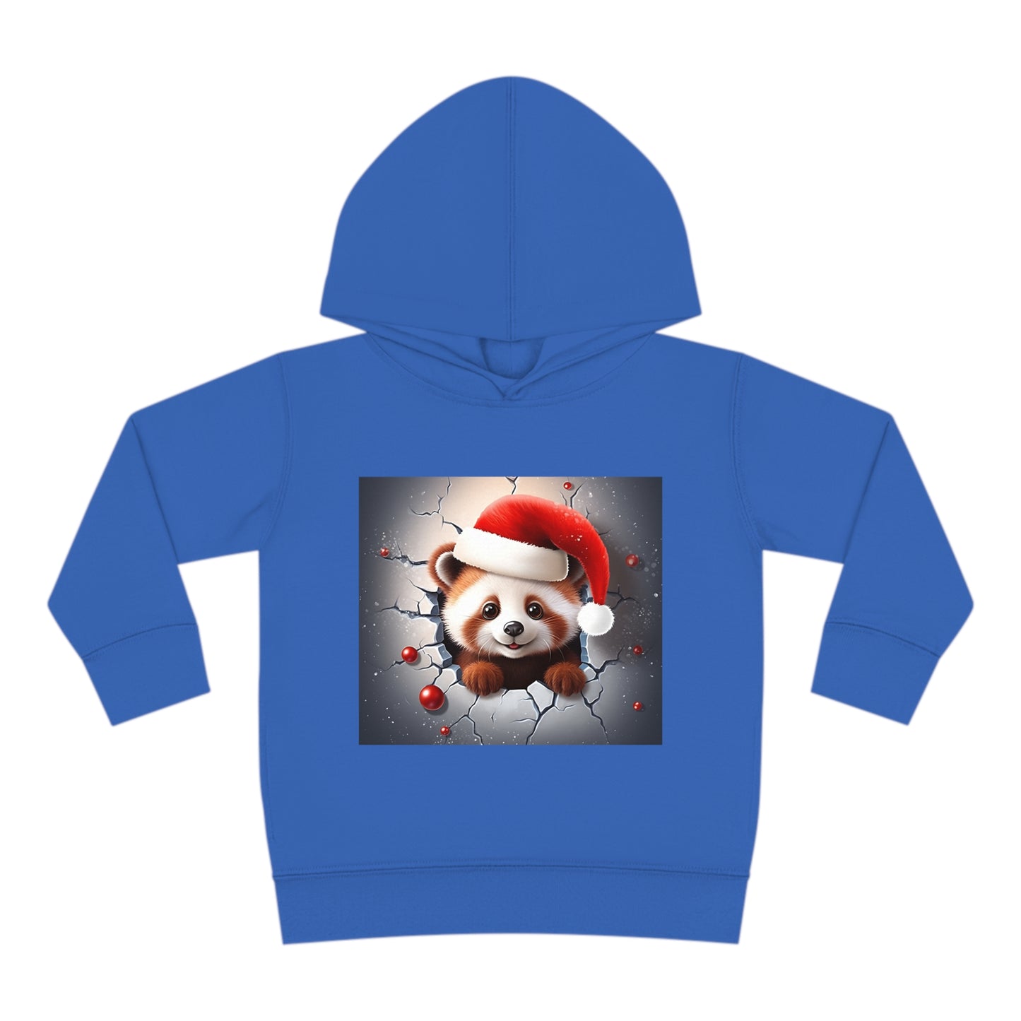 ~Red Panda Cub~ 3D Christmas Toddler Pullover Fleece Hoodie by Rabbit Skins