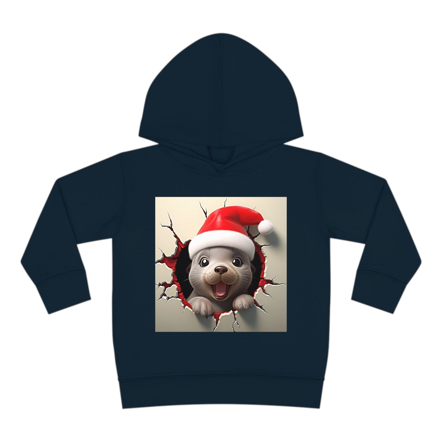 Copy of ~Baby Seal Cub~ 3D Christmas Toddler Pullover Fleece Hoodie by Rabbit Skins