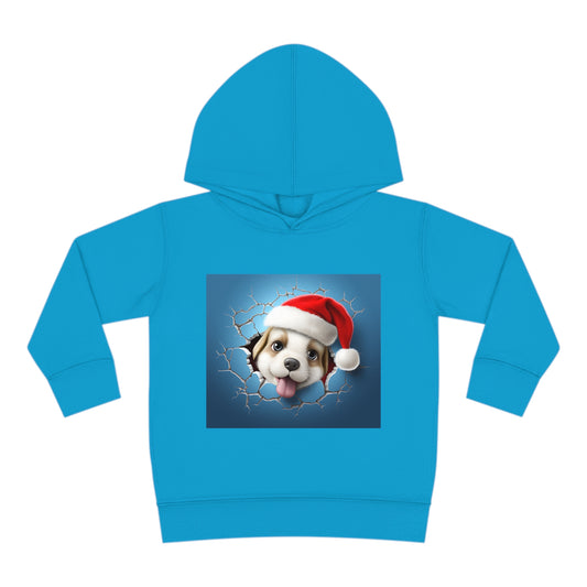 ~Baby Puppy~ 3D Christmas Toddler Pullover Fleece Hoodie by Rabbit Skins