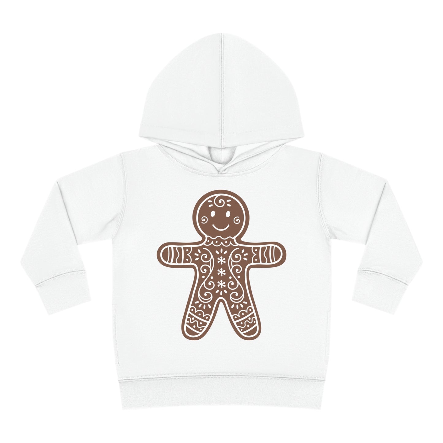~Gingerbread Man~ Christmas Toddler Pullover Fleece Hoodie by Rabbit Skins