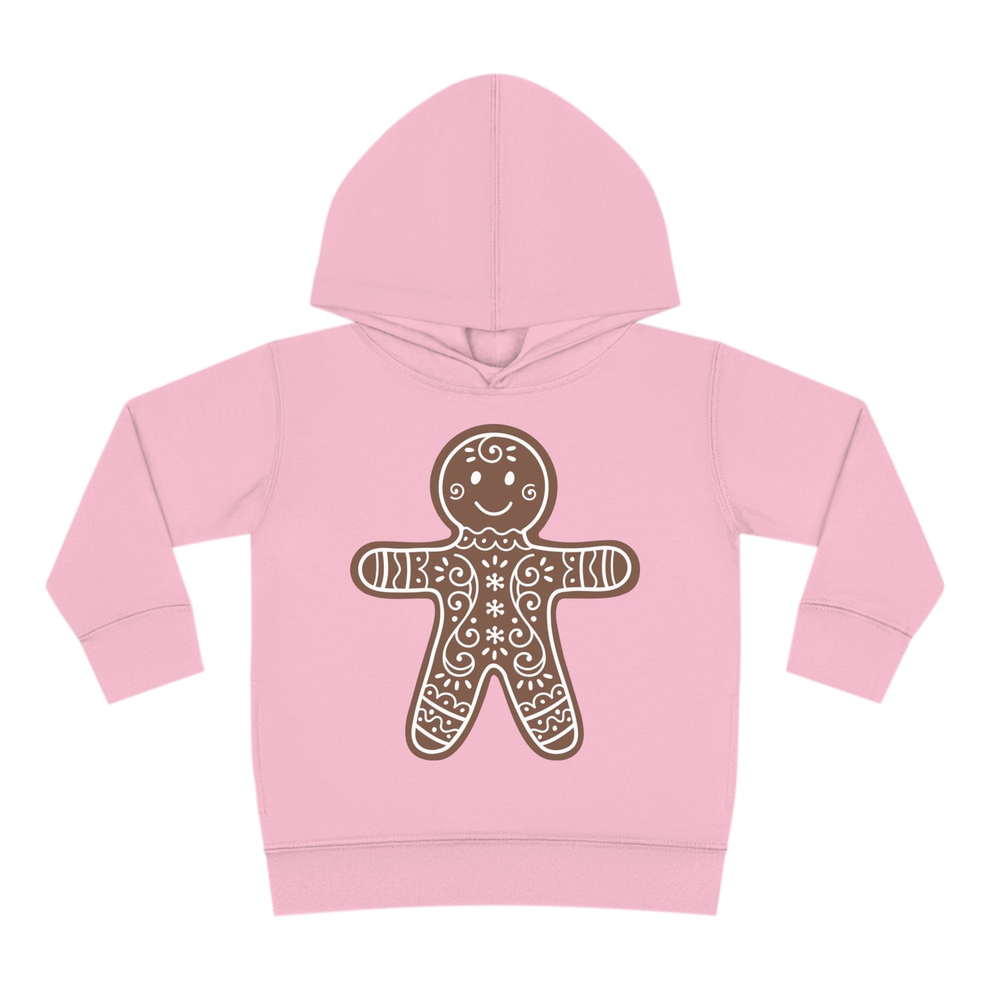 ~Gingerbread Man~ Christmas Toddler Pullover Fleece Hoodie by Rabbit Skins