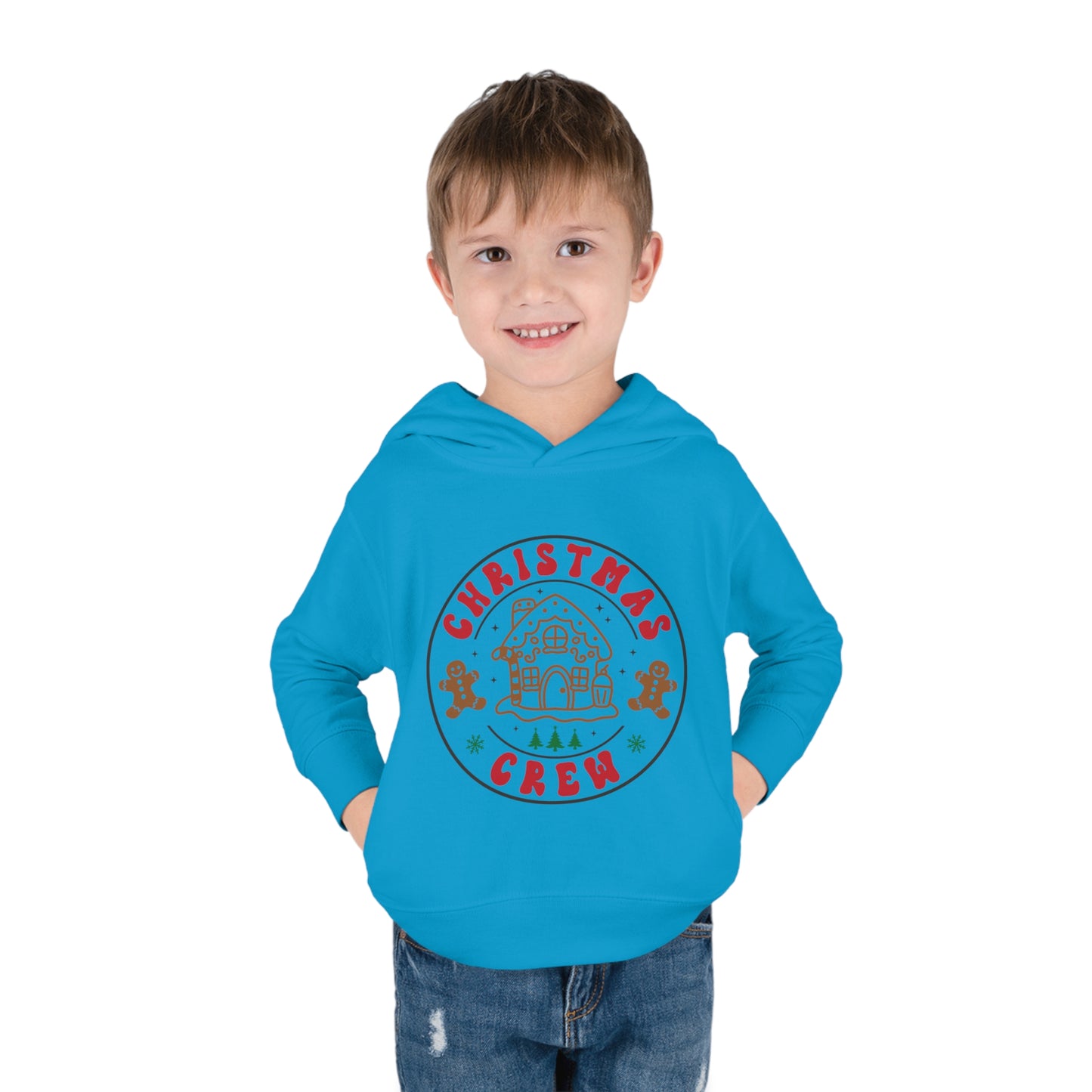 ~Christmas Crew~ Christmas Toddler Pullover Fleece Hoodie by Rabbit Skins