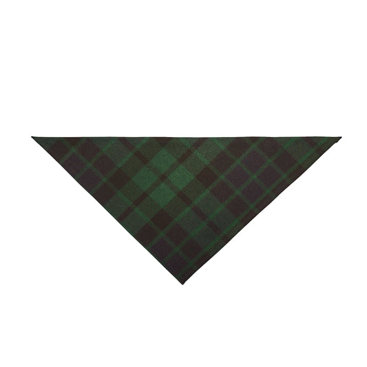 ~Black & Green Christmas Tartan~ Pet Bandana