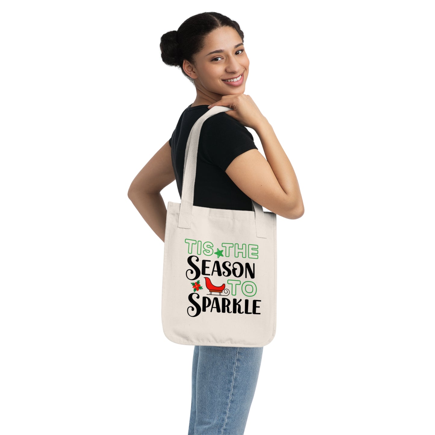 ~Tis the Season~ Christmas Organic Canvas Tote Bag